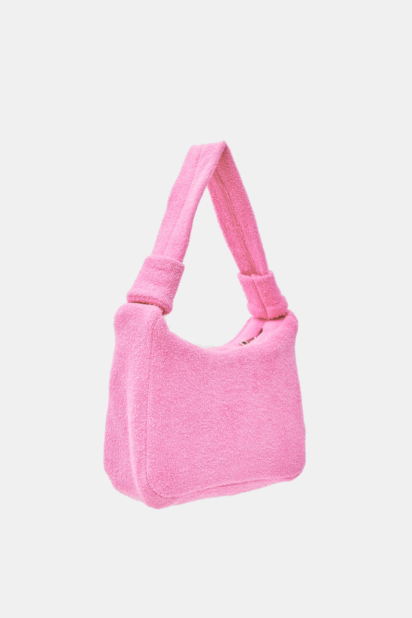 Towel Baguette Bag, Pink