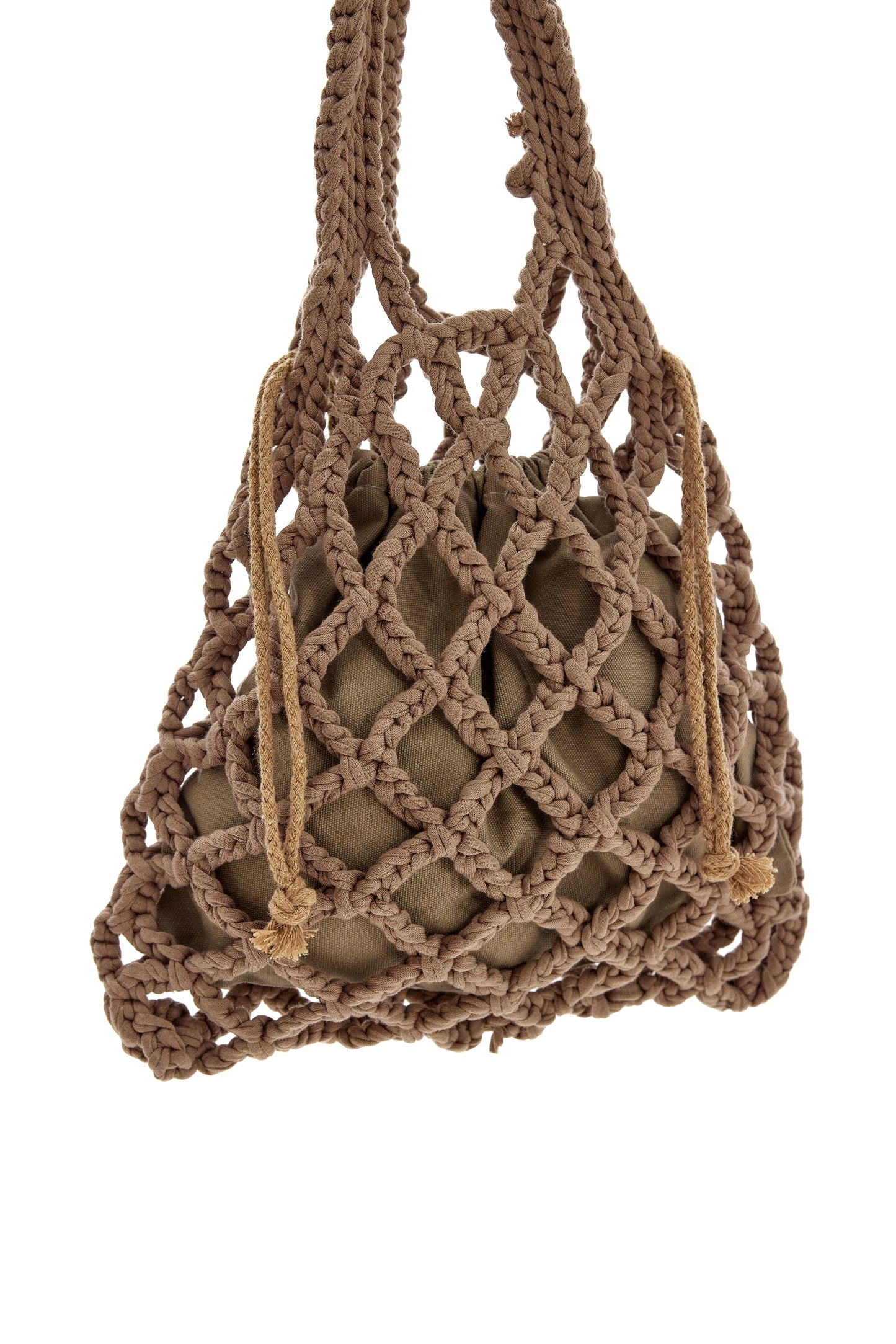 Crochet Net Bag, Mocha