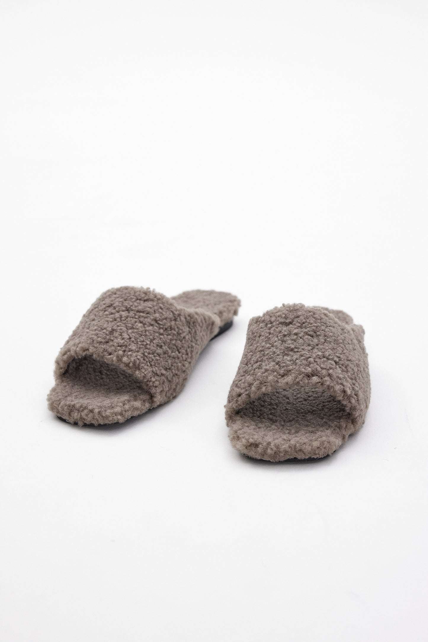 Furry Faux Shearling Slippers, Carafe