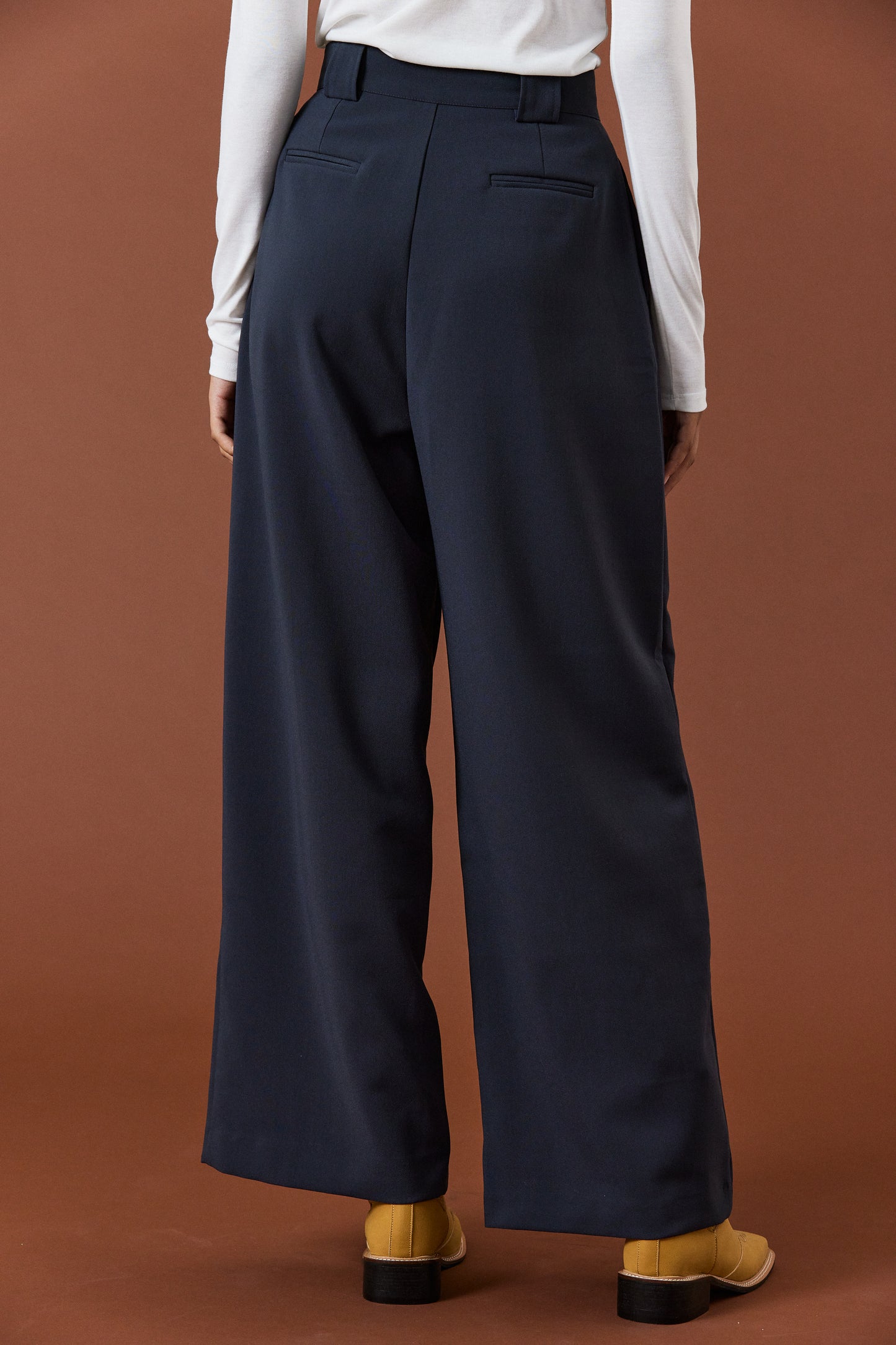 Welt Pocket Suit Trousers, French Navy
