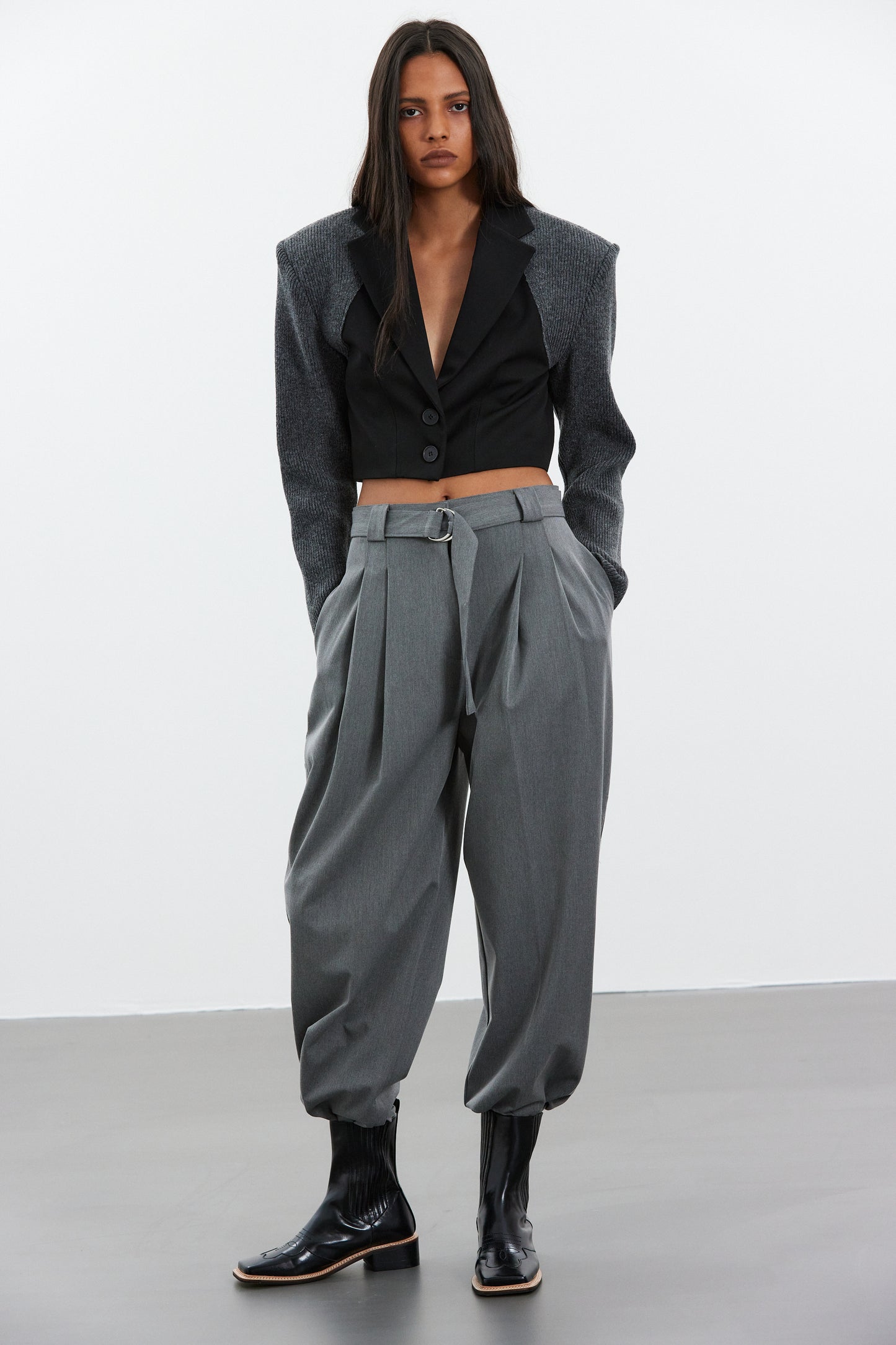 Relaxed Belt Suiting Trouser, Anchor