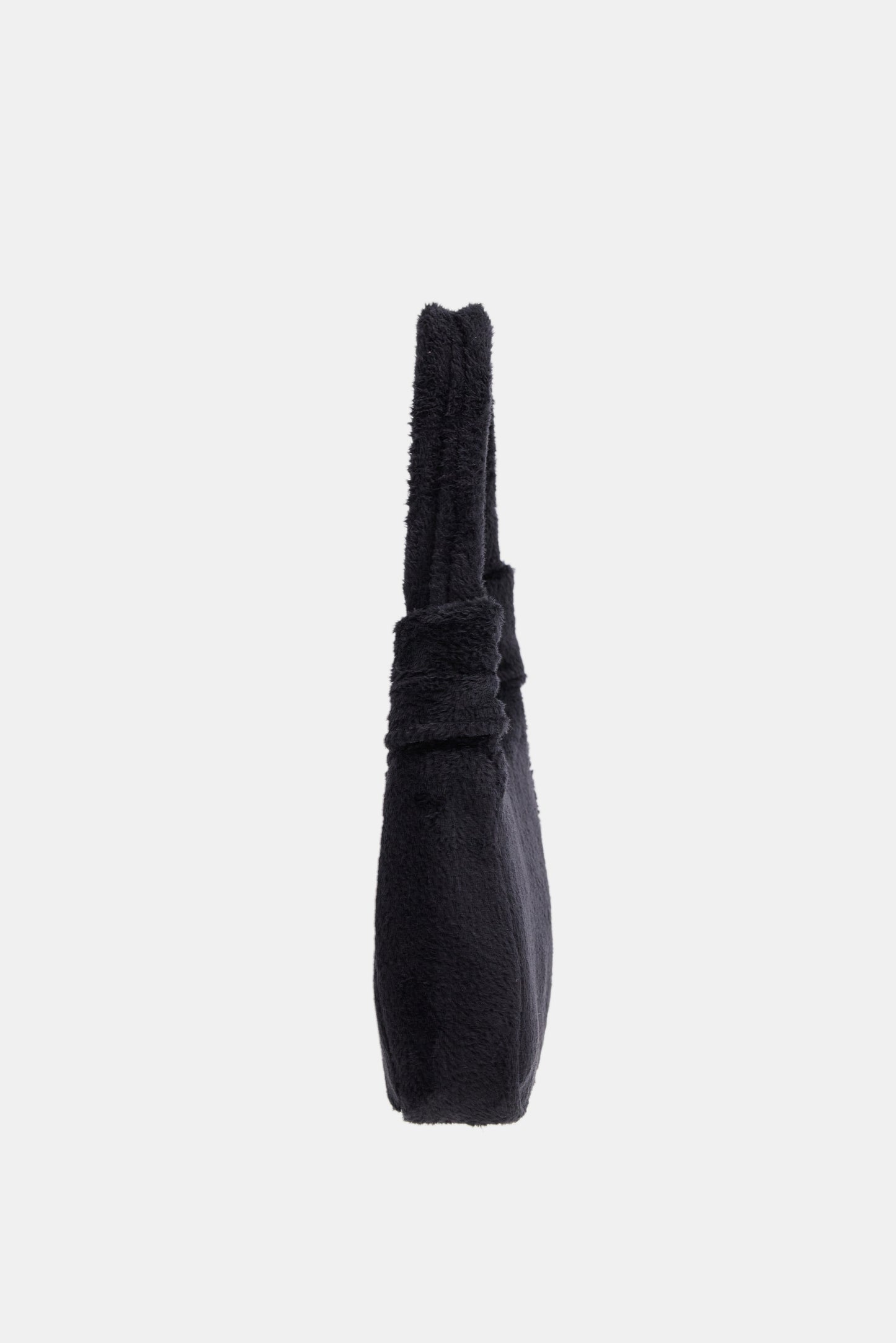 Eco Fur Baguette Bag, Black