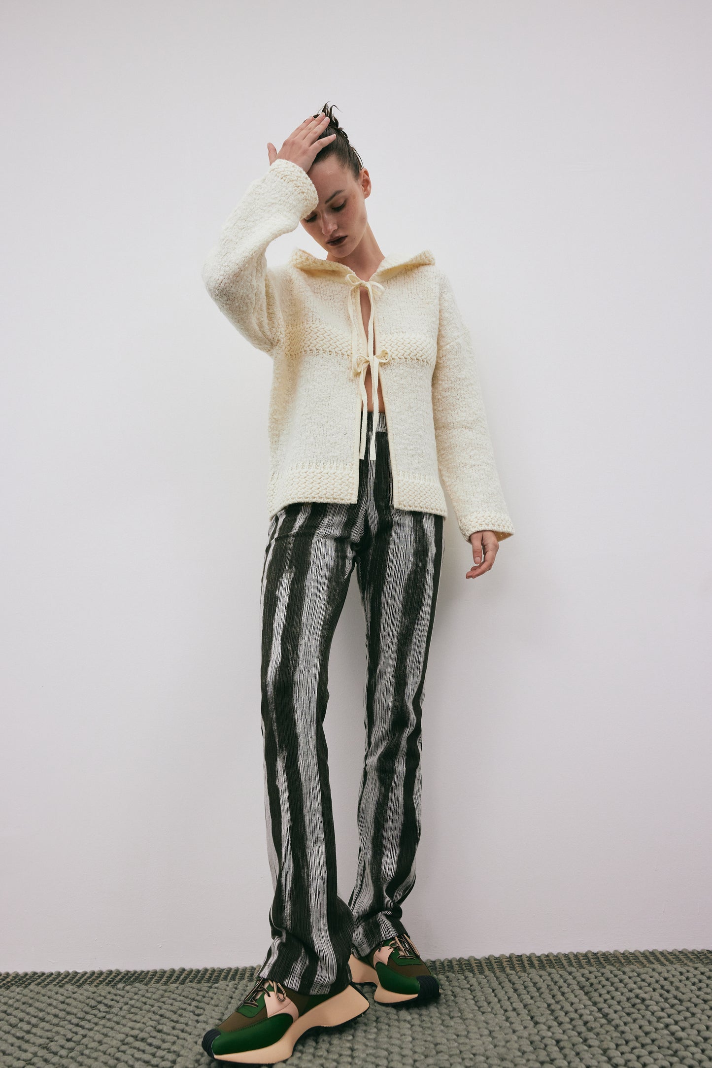 Printed Banded Pants, Forest