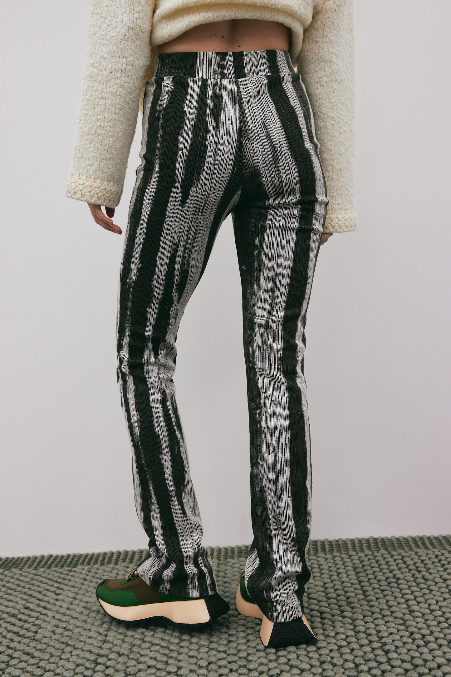 Printed Banded Pants, Forest