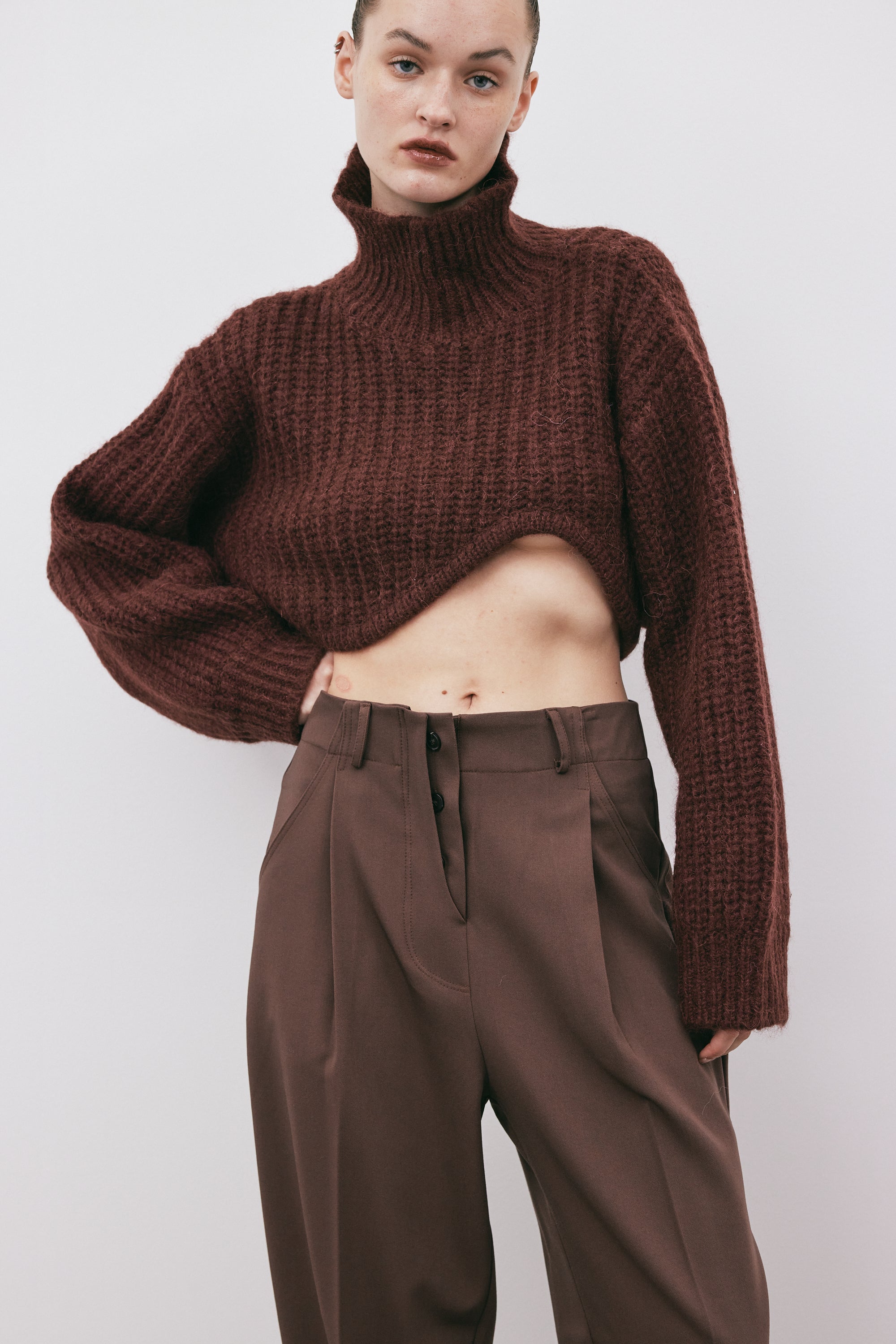 Cut out hotsell turtleneck sweater