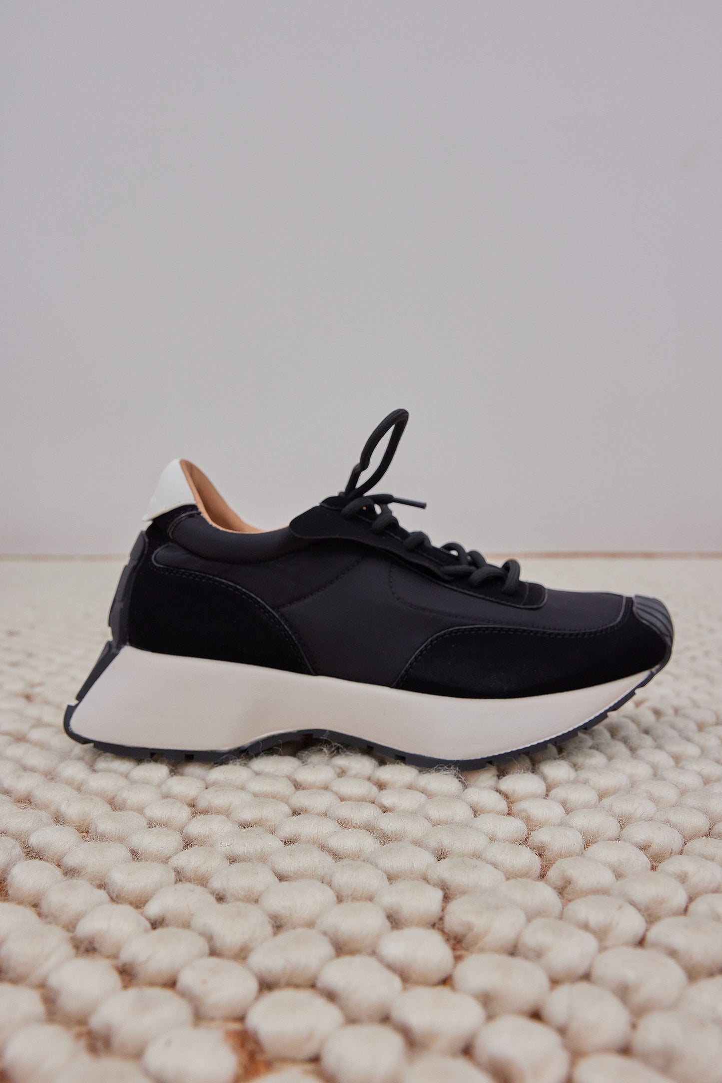 Combination Soft Sneakers, Black Combo