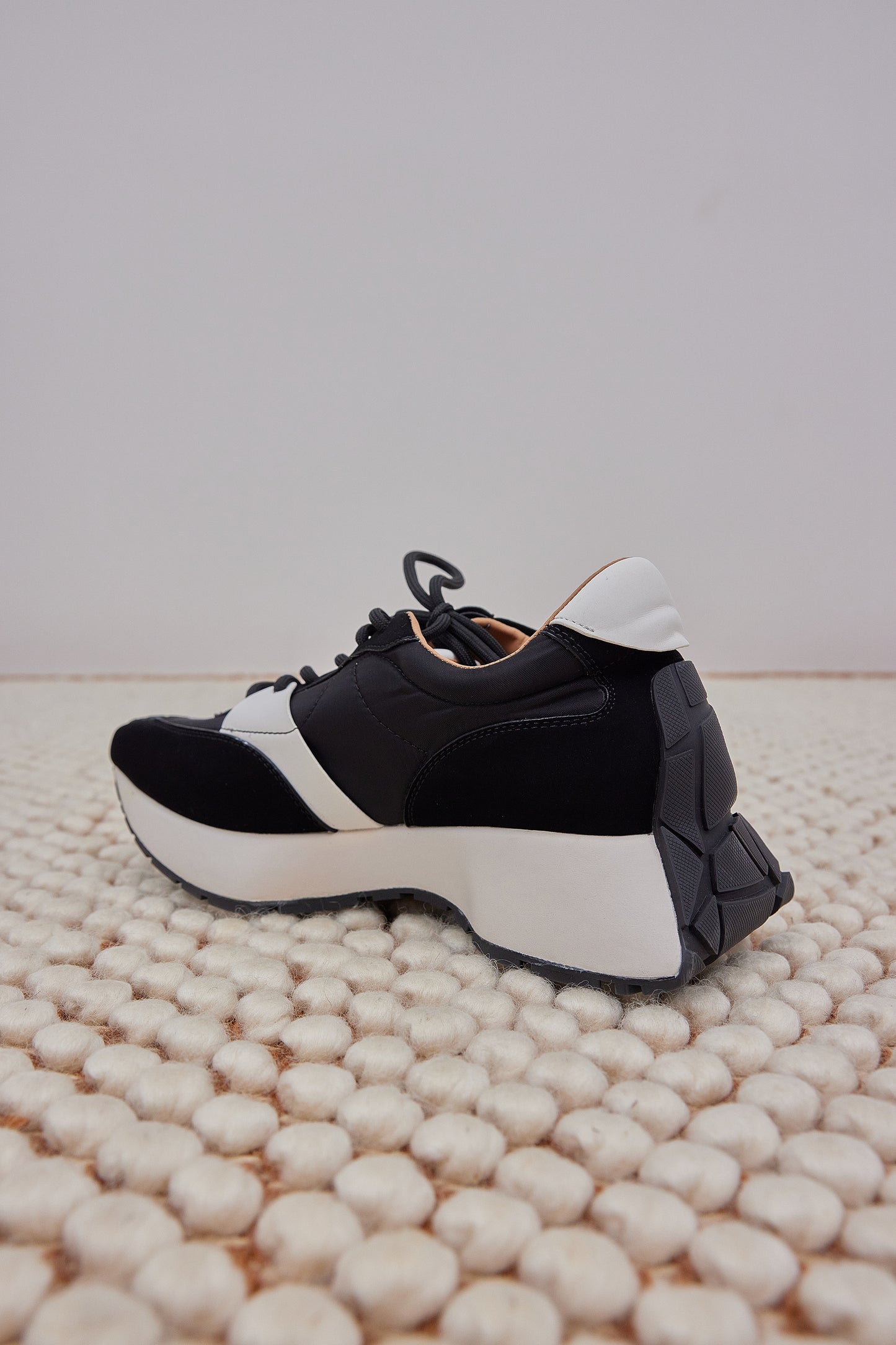 Combination Soft Sneakers, Black Combo