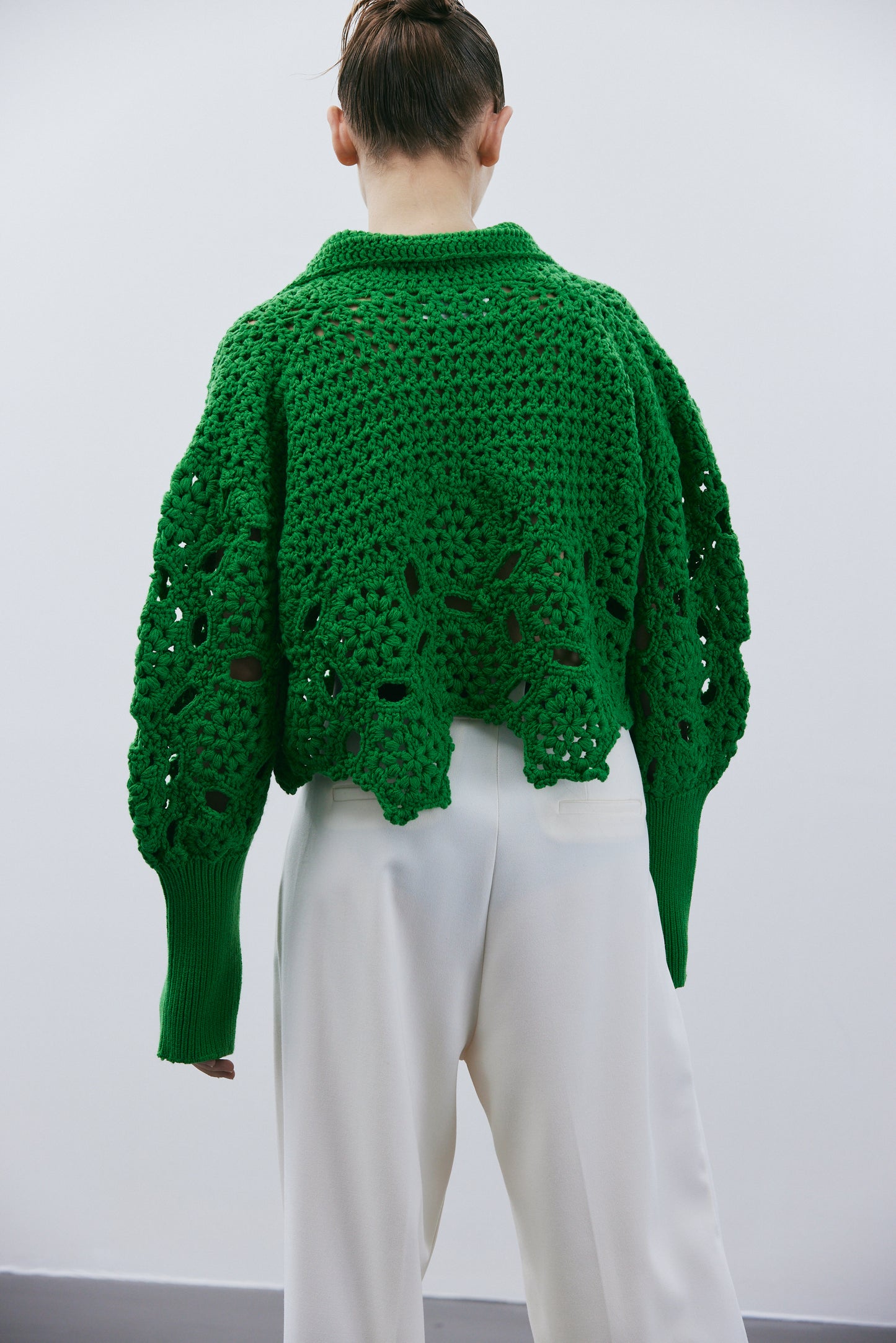 Combination Crochet Sweater, Parakeet