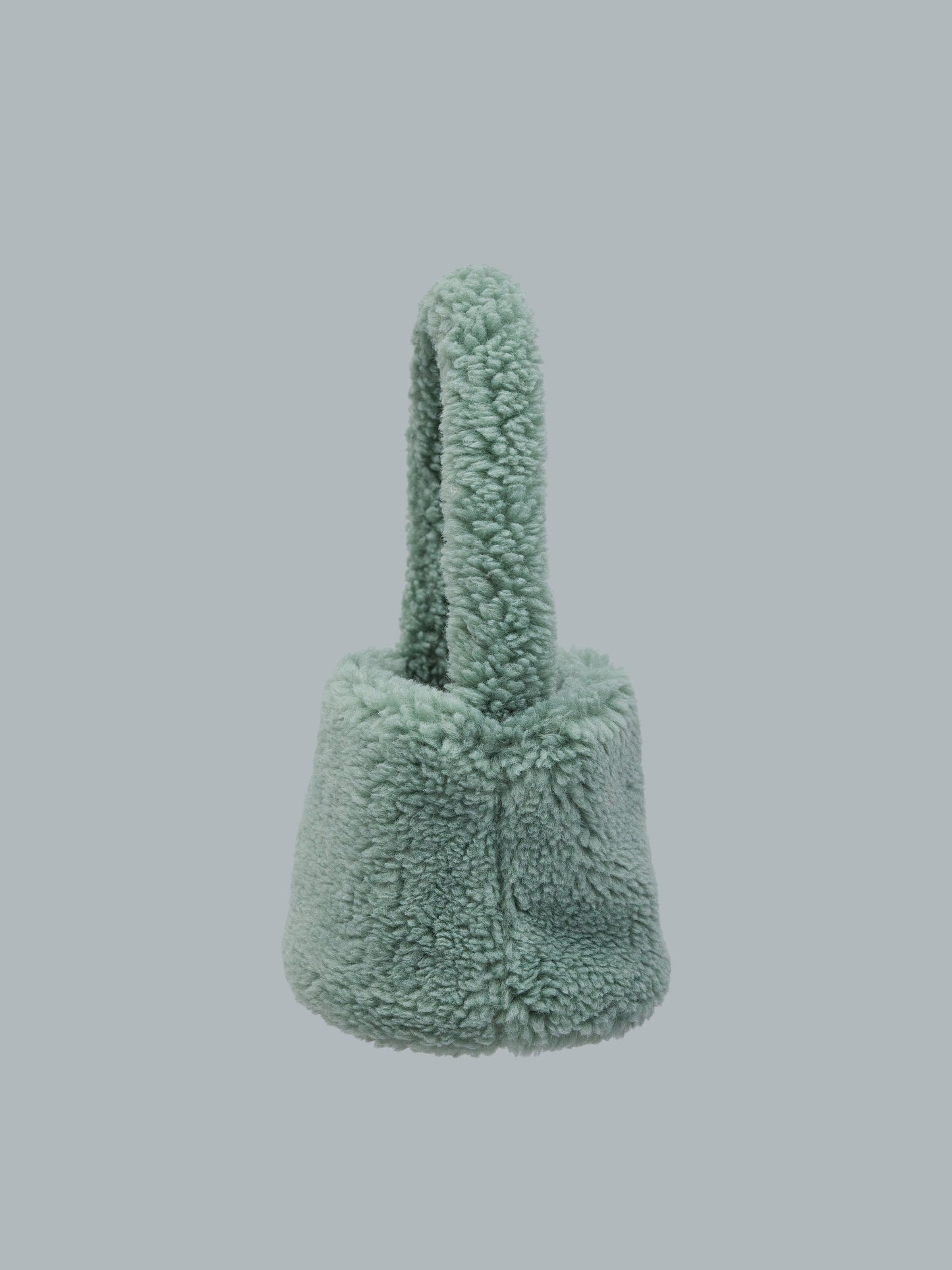Fleece Cylinder Mini Bag, Eucalyptus