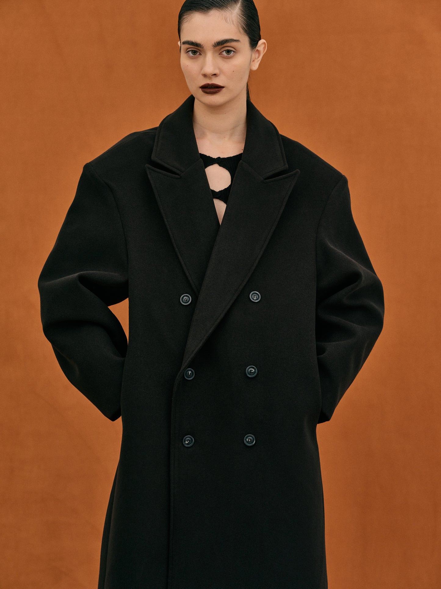 Wallis Oversized Grandpa Coat, Black – SourceUnknown