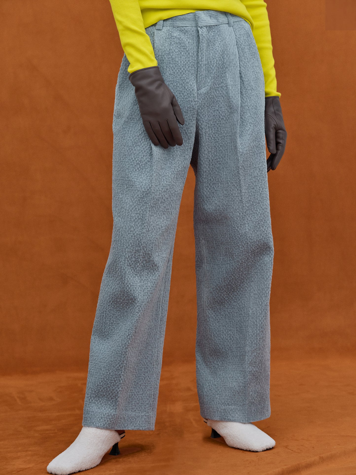 Wave Corduroy Trousers, Frost Blue