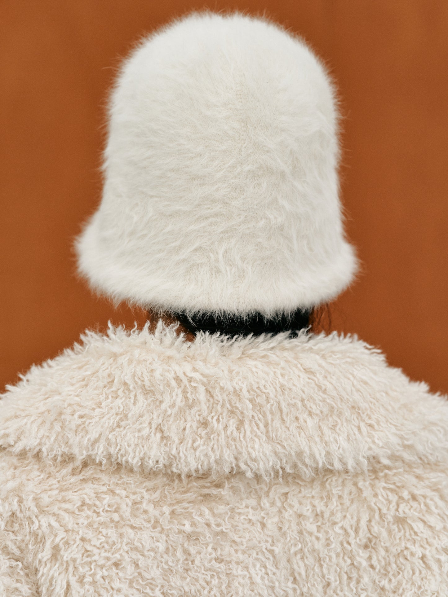 Faux Fur Bucket Hat, Snow