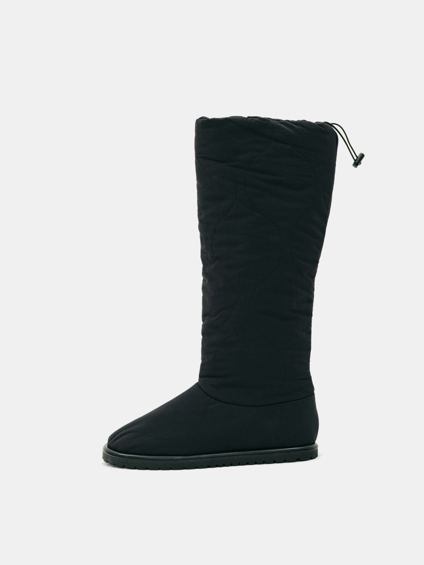 Quilted Puffer Boots, Black