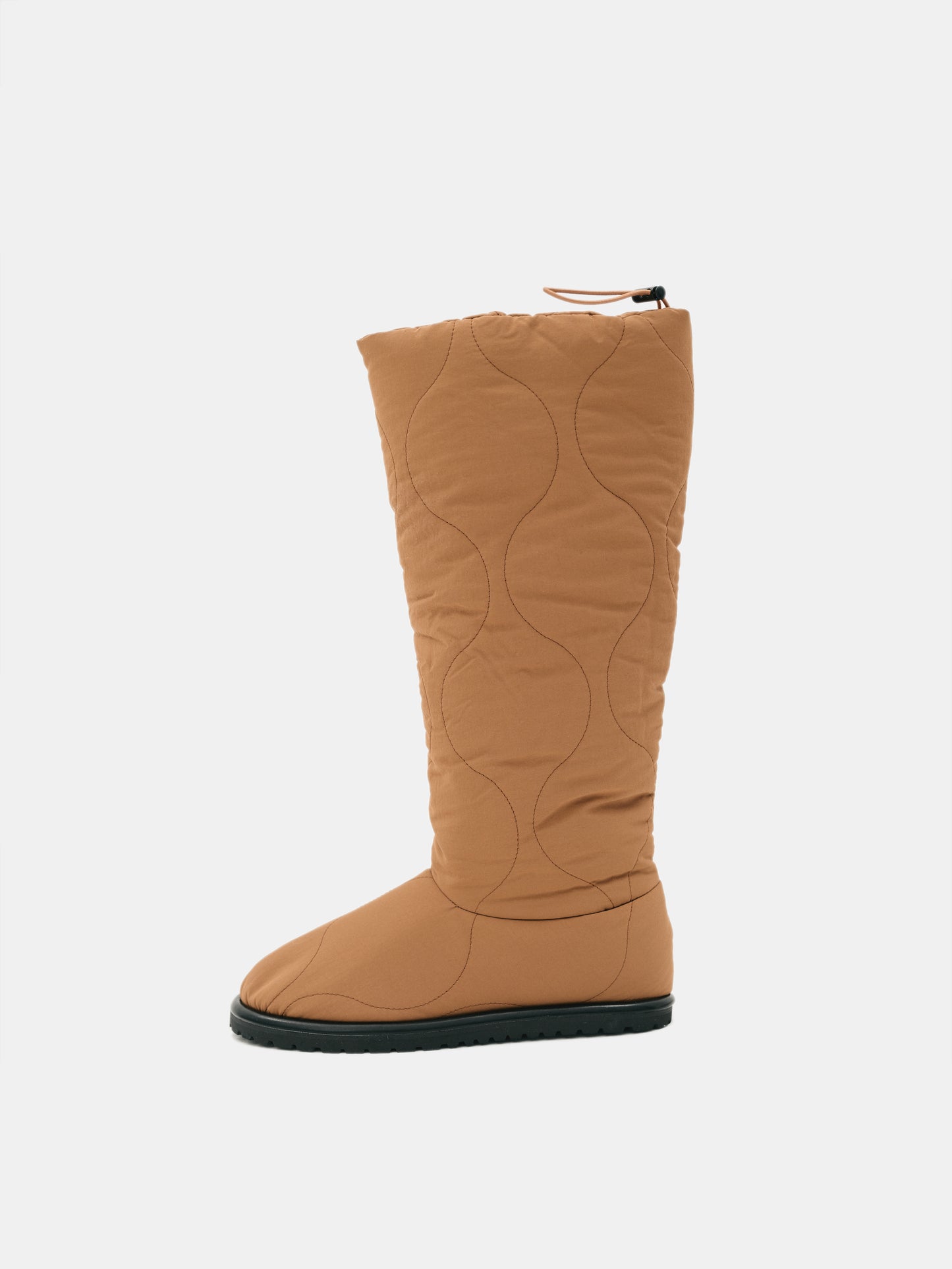 Quilted Puffer Boots, Cinnamon