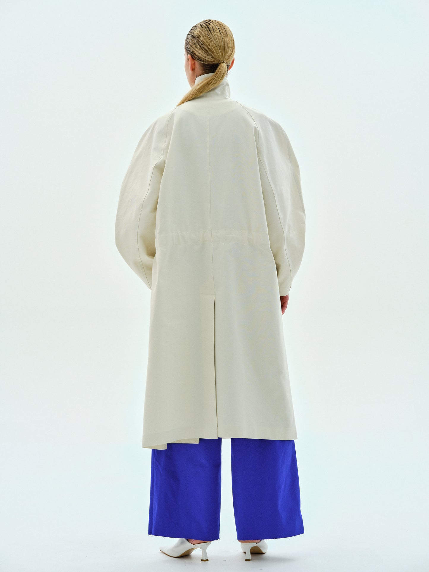 Canvas Trench Coat, Alabaster