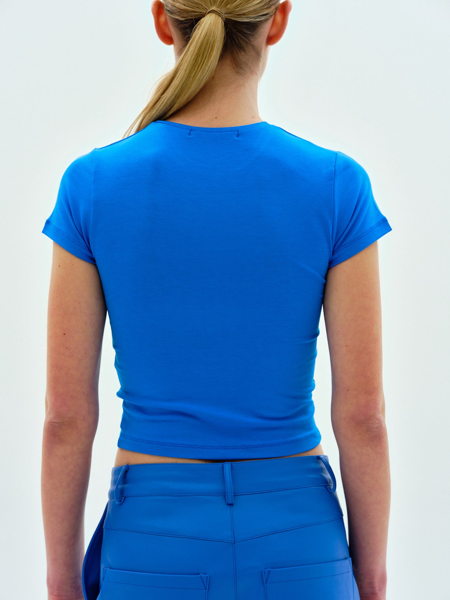 Shrunken Jersey T-shirt, Capri Blue