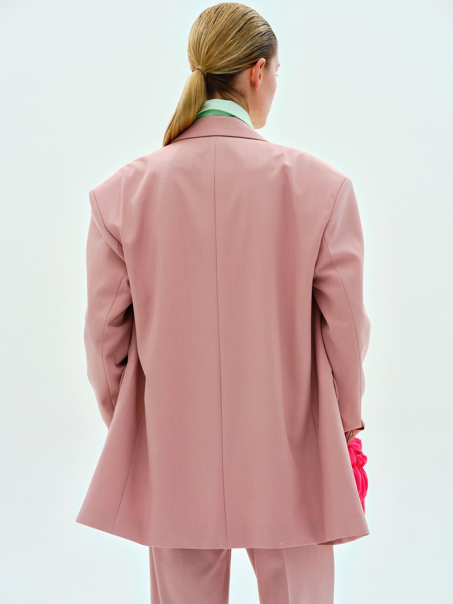 Constructed Suit Blazer, Dusty Pink