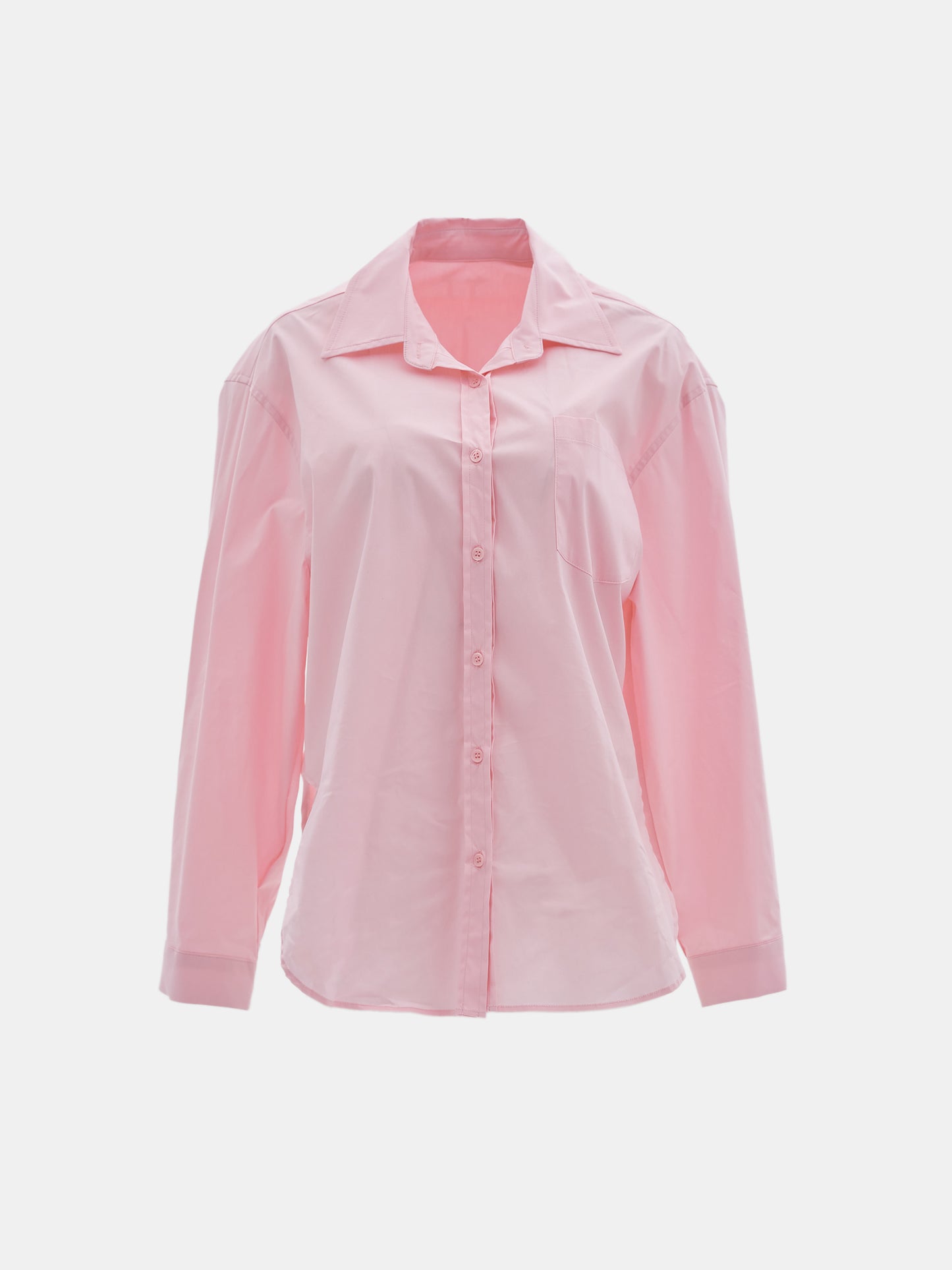 Cotton Poplin Shirt, Baby Pink