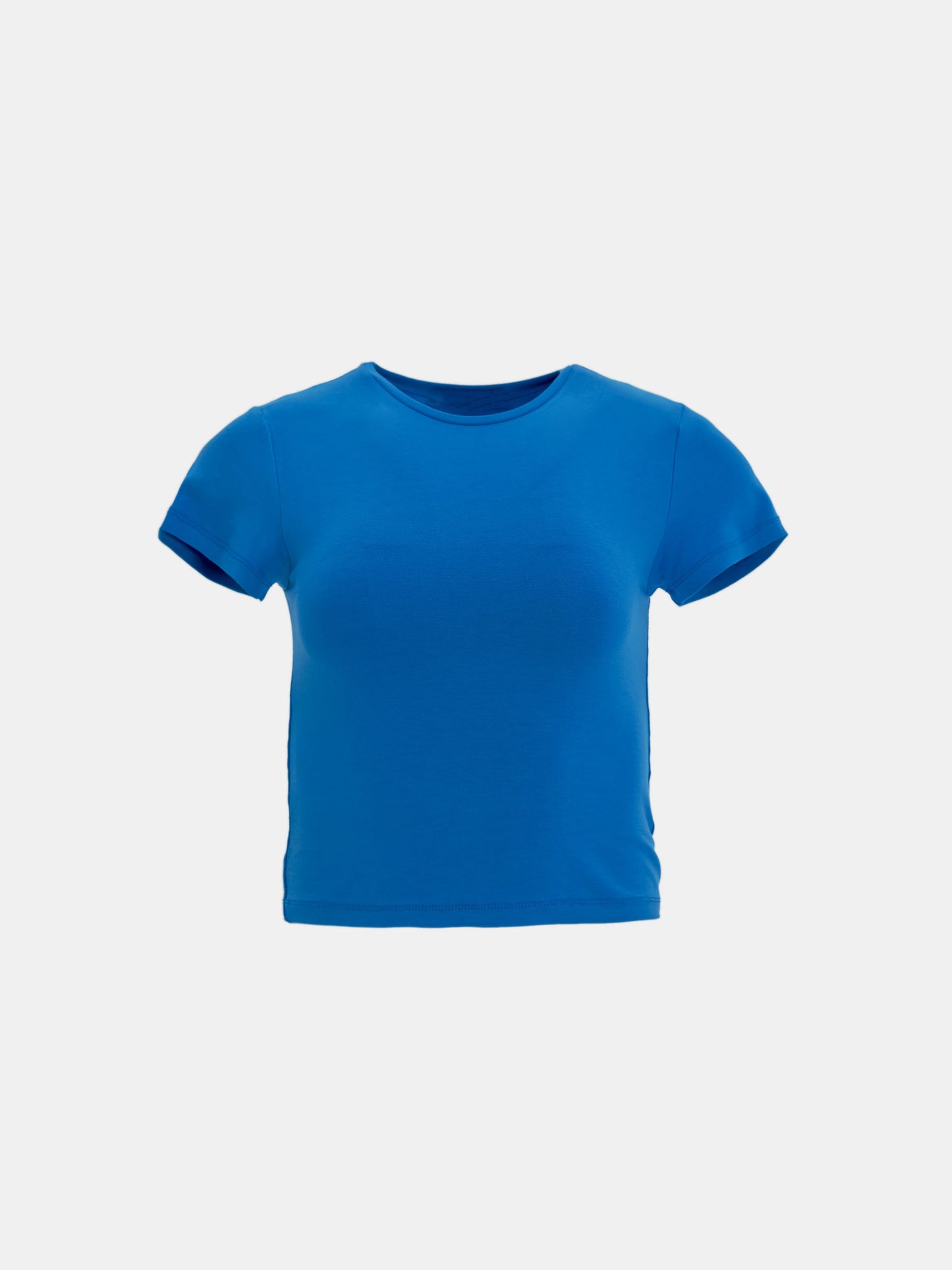 Shrunken Jersey T-shirt, Capri Blue