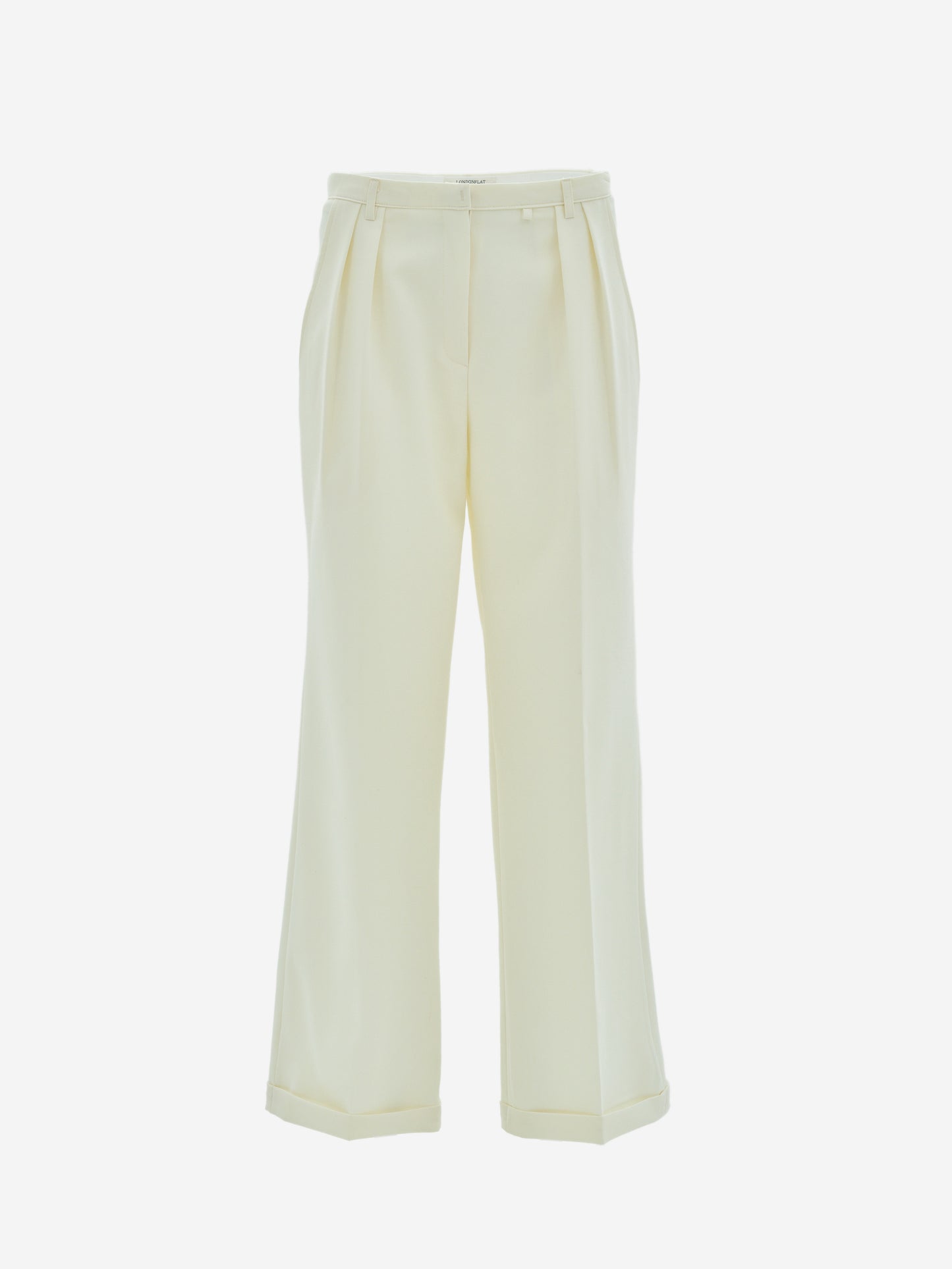 Low-Rise Tencel Trousers, Champagne