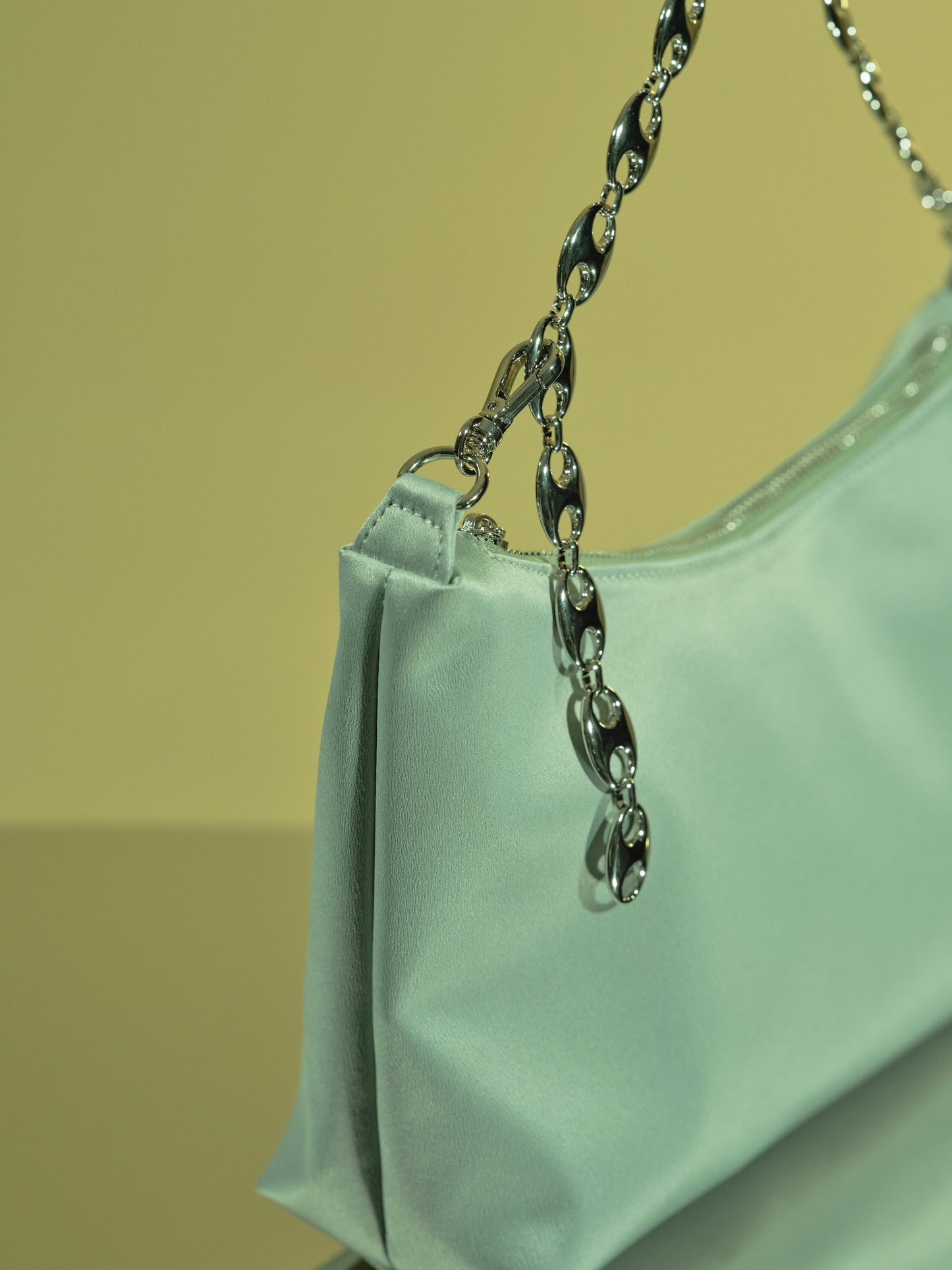 Chain Nylon Bag, Pistachio