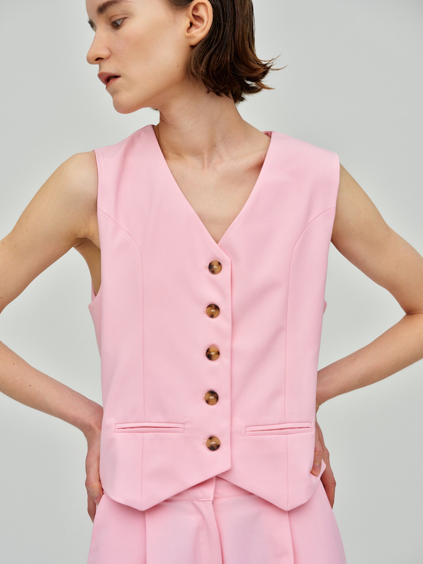 Tailored Suit Waistcoat, Pink