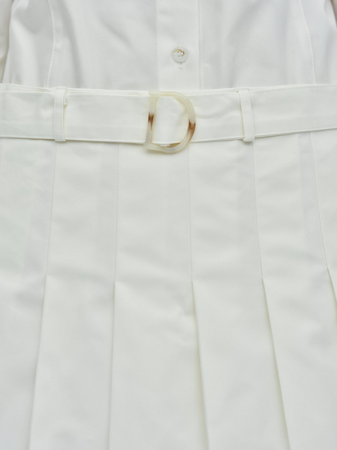 Belted Tennis Skirt, Cream – SourceUnknown