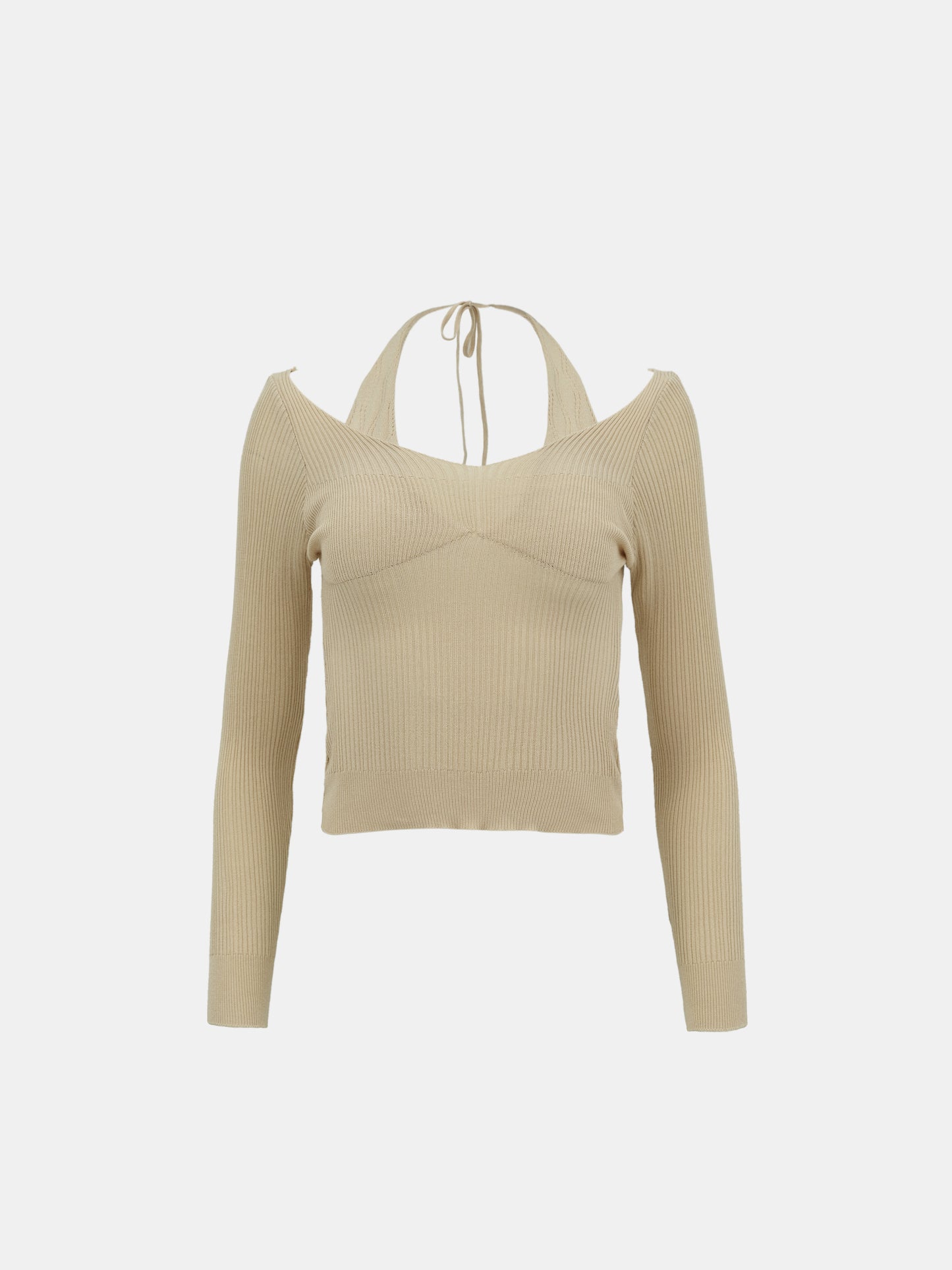 Duo Layered Knit Top, Buttermilk