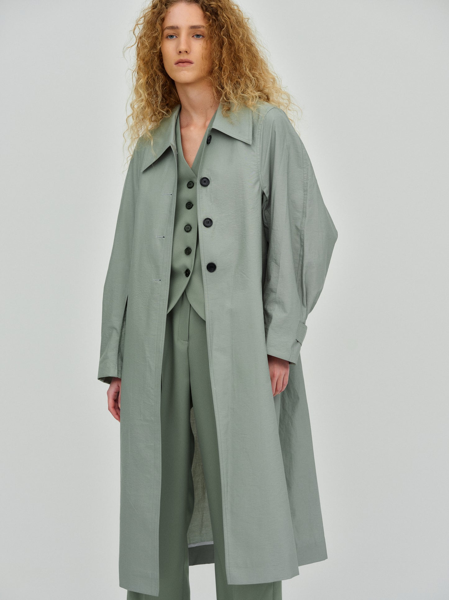 Spring Trench Coat, Oyster