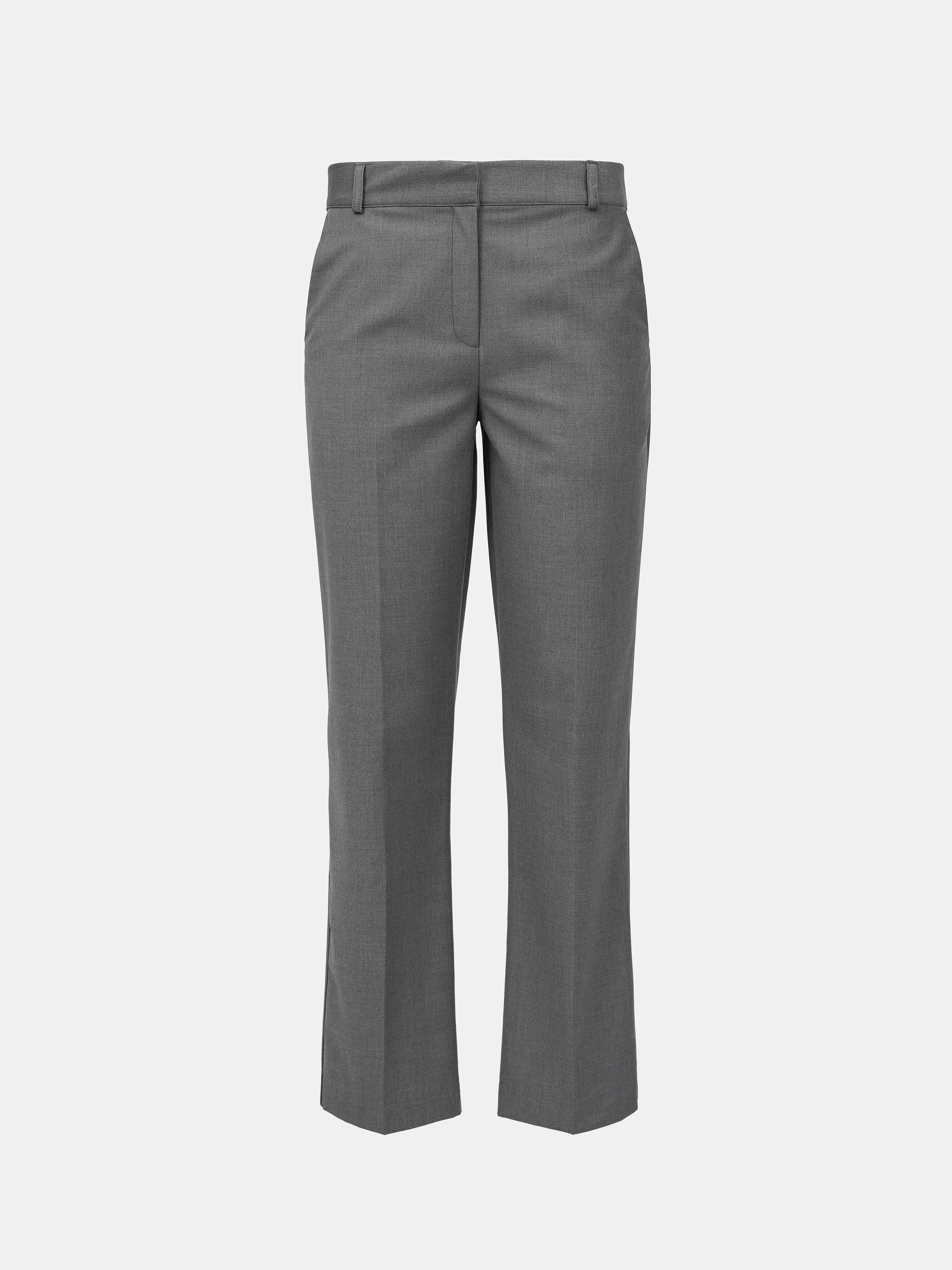 Low waist suit trousers - Grey - Women - Gina Tricot