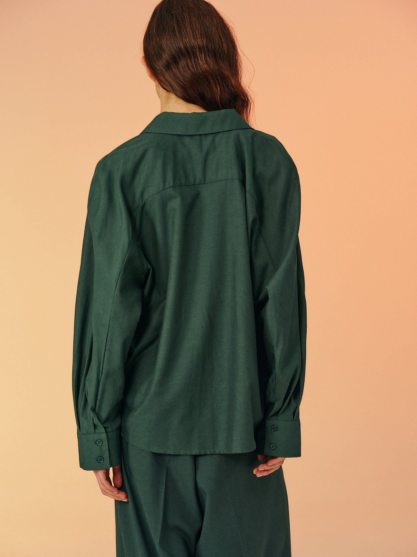 One-Shoulder Tank + Shirt Set, Mint & Peale Green
