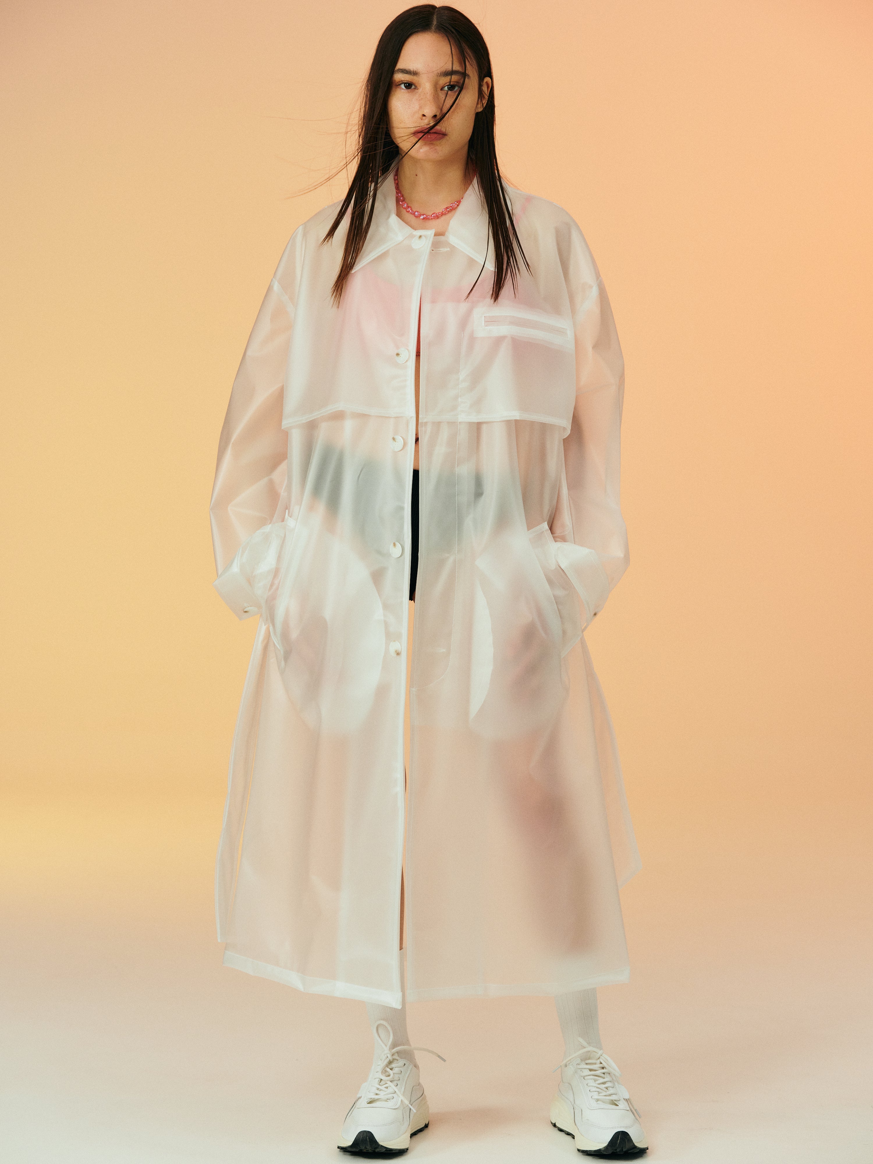 Clear clearance transparent raincoat