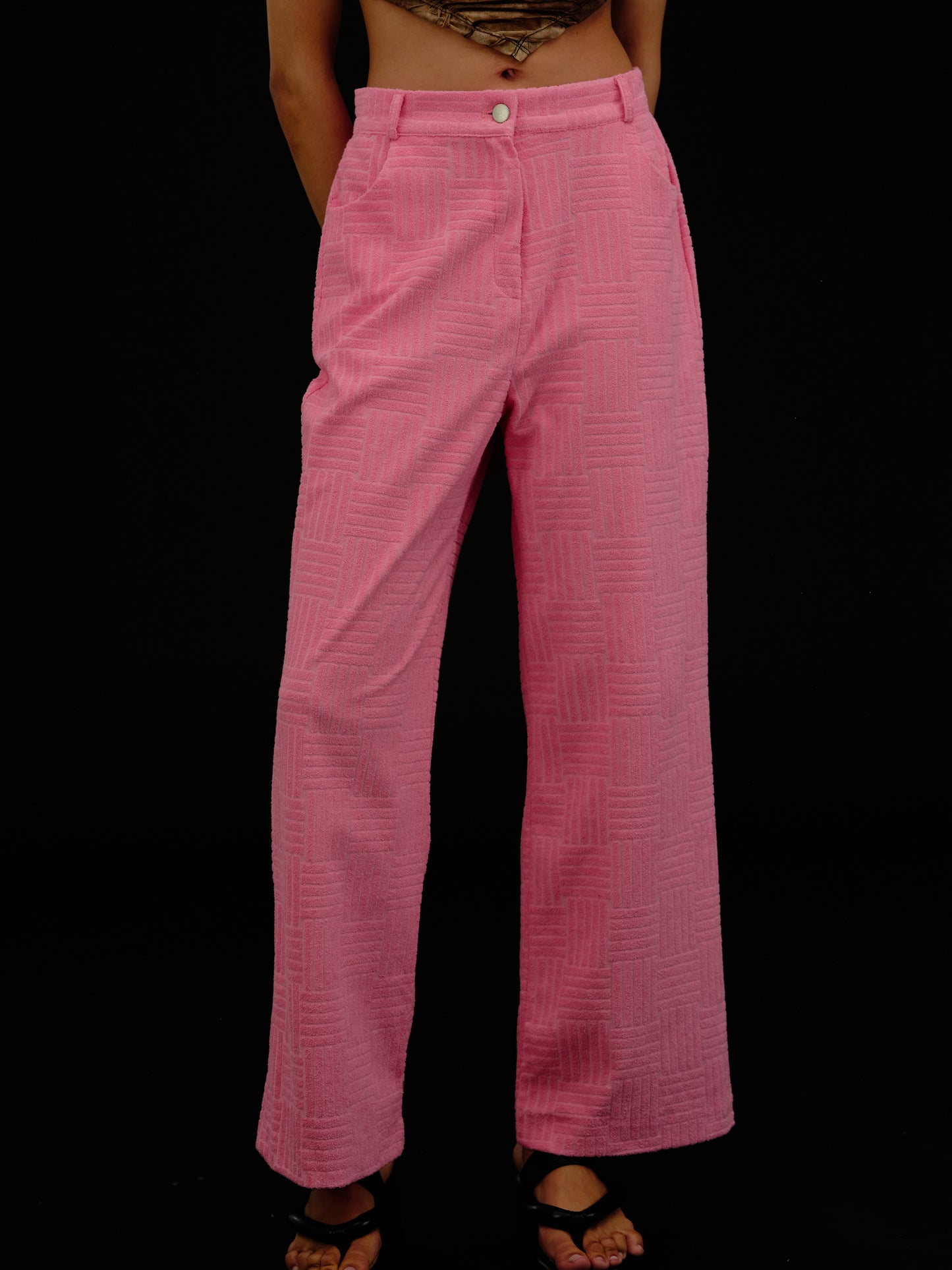 Toweling Trousers, Cherry Blossom