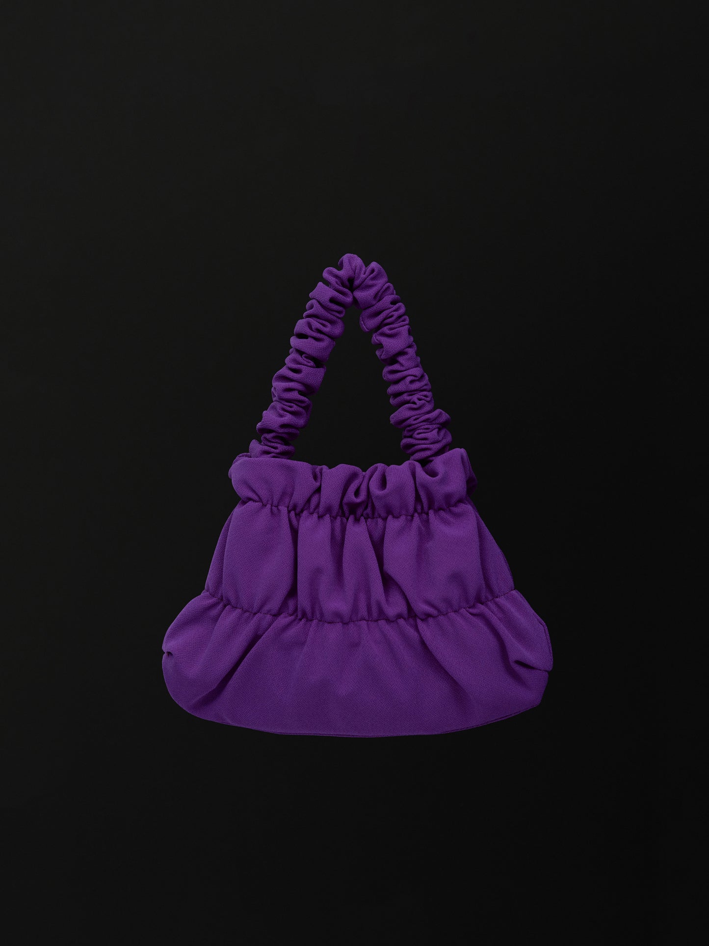 Ruched Mini Bag, Violet