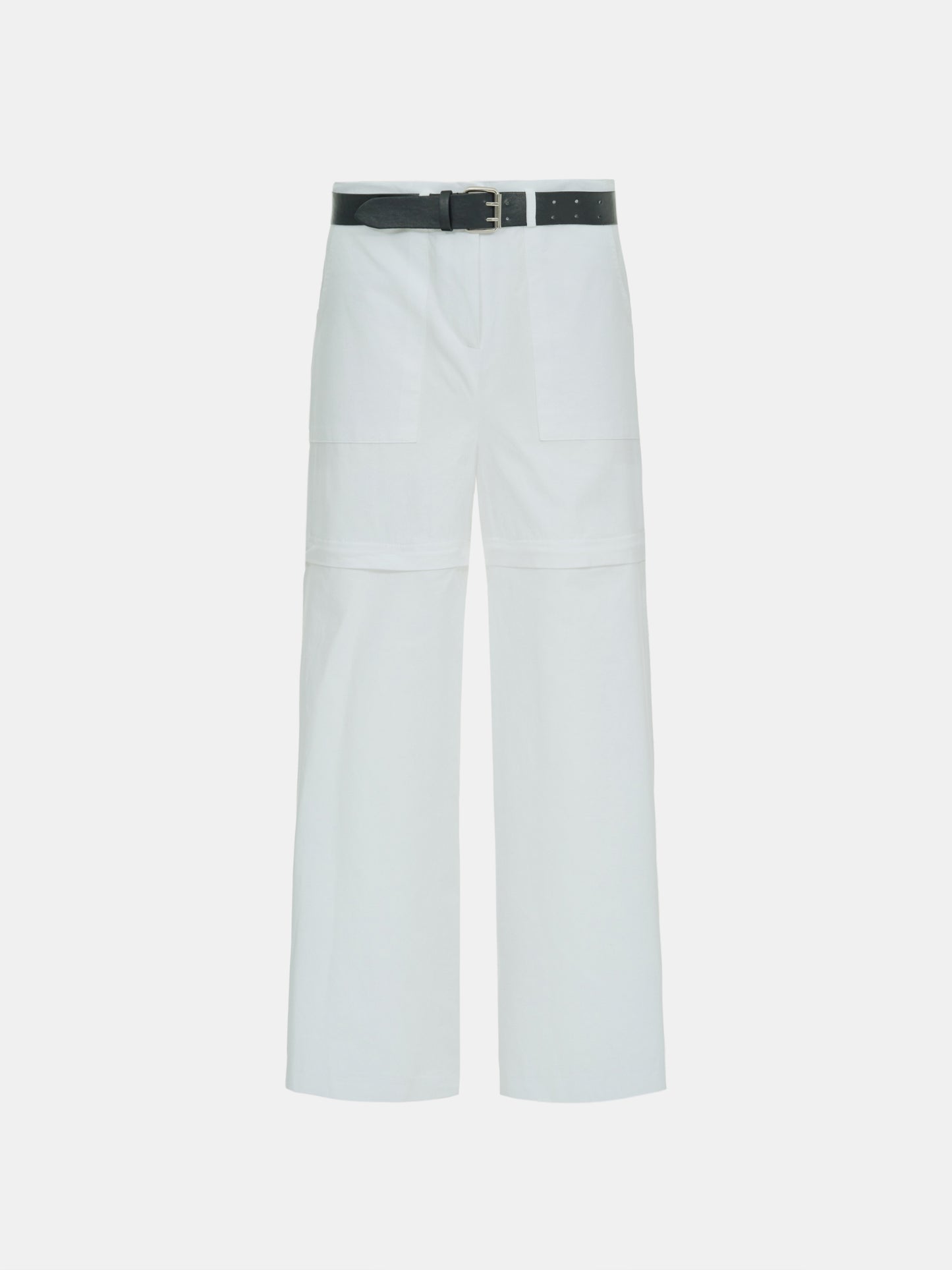 Belted Detachable Pants, Off-White