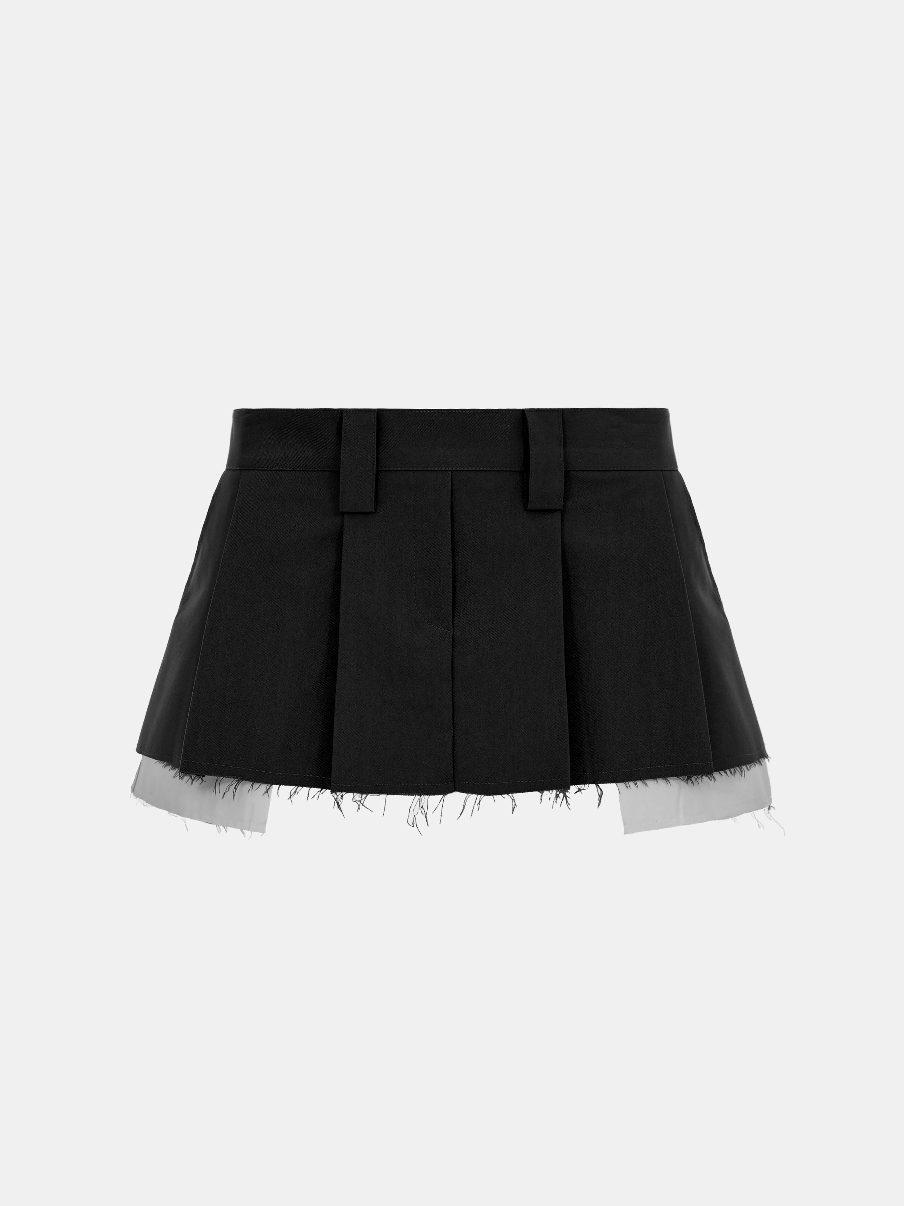 Low Rise Layer Micro Skirt, Black – SourceUnknown