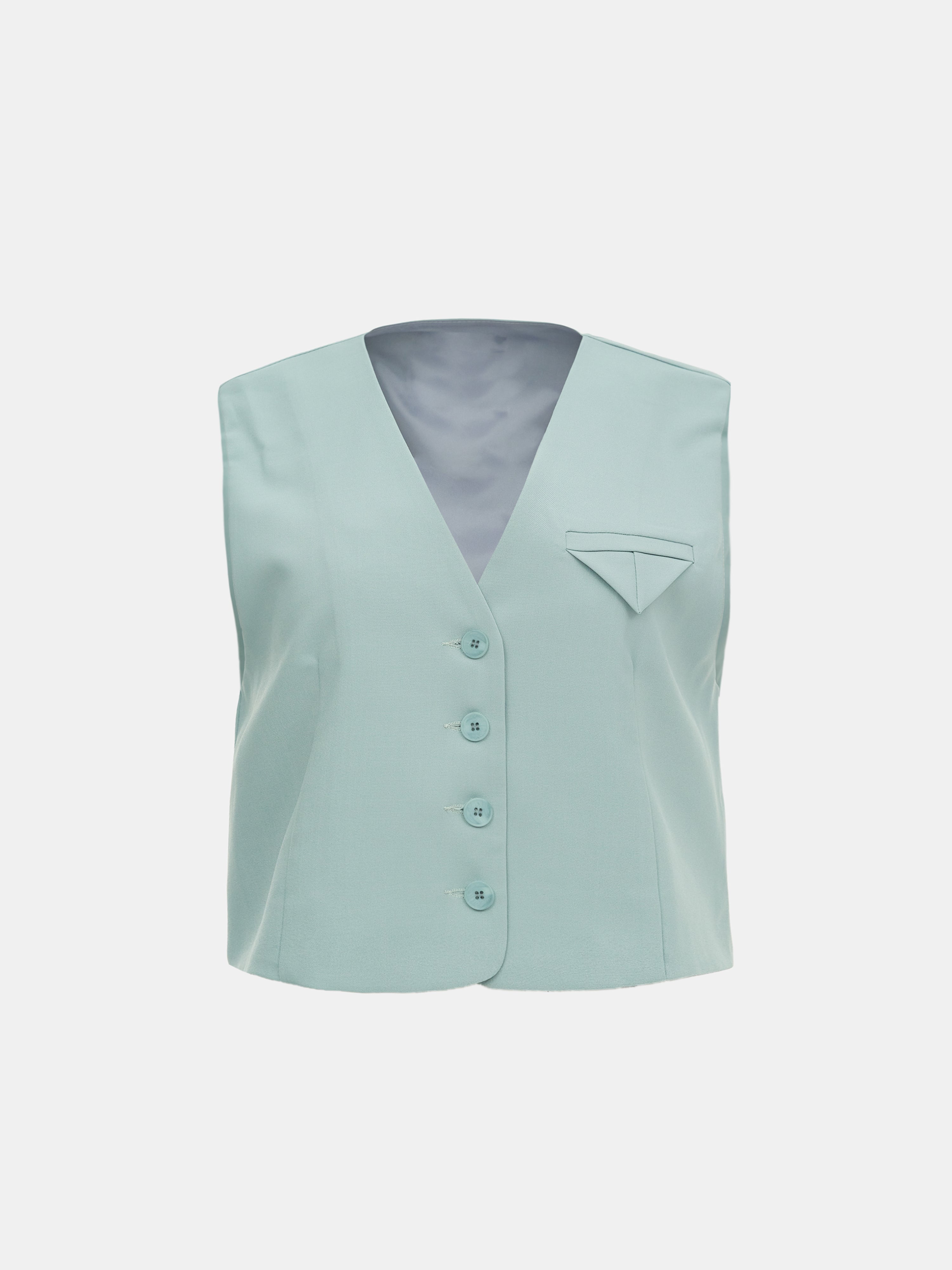 Tailored Suit Vest, Seafoam