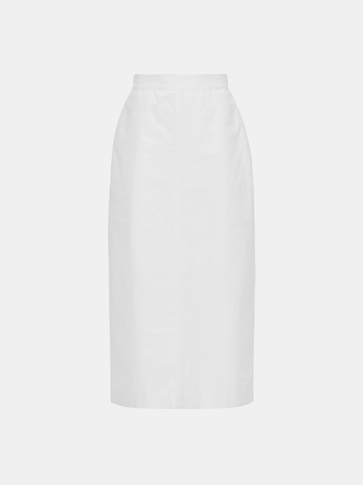 Cotton Long Skirt, Pure White
