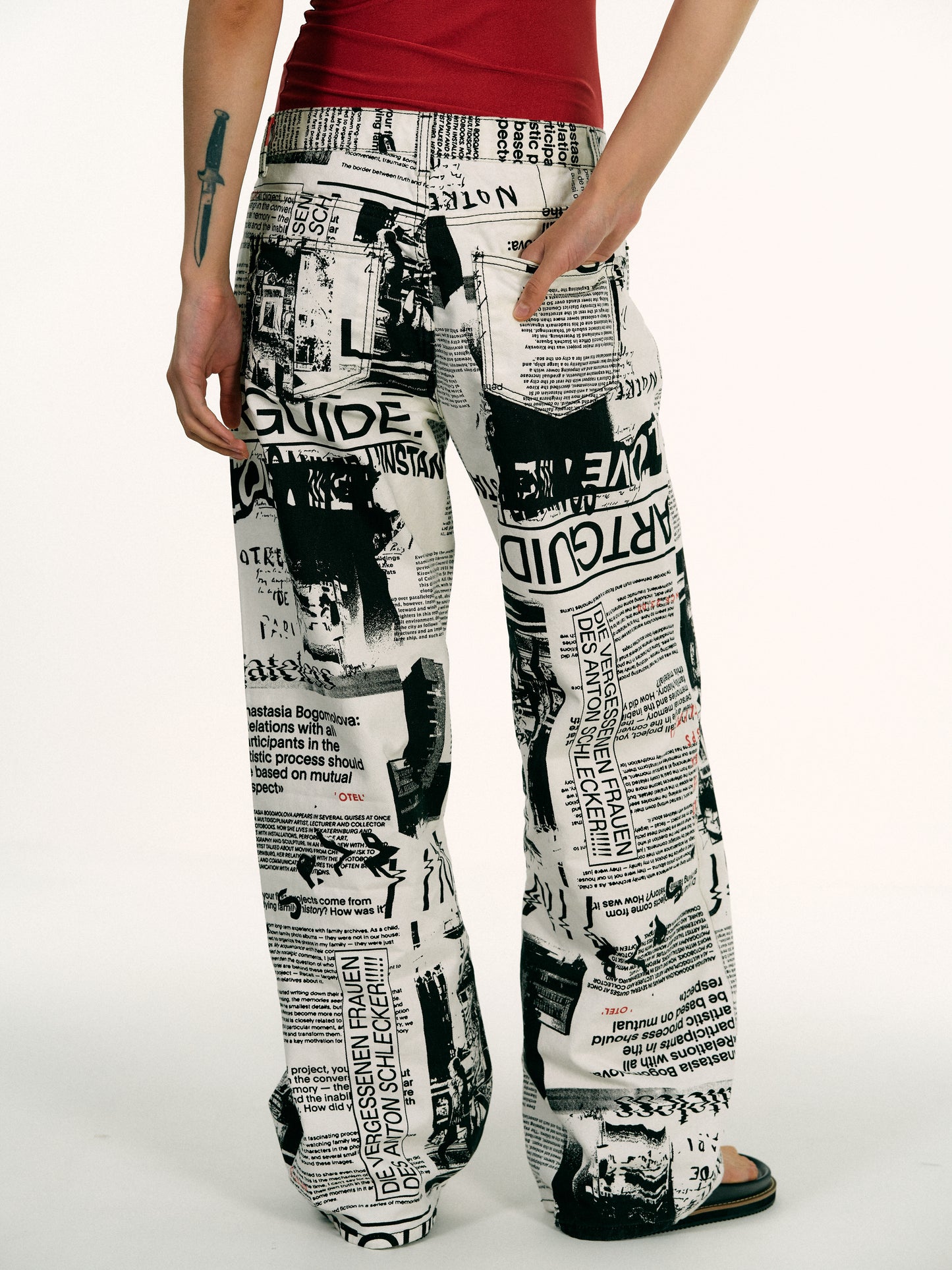 Newspaper Jeans, White