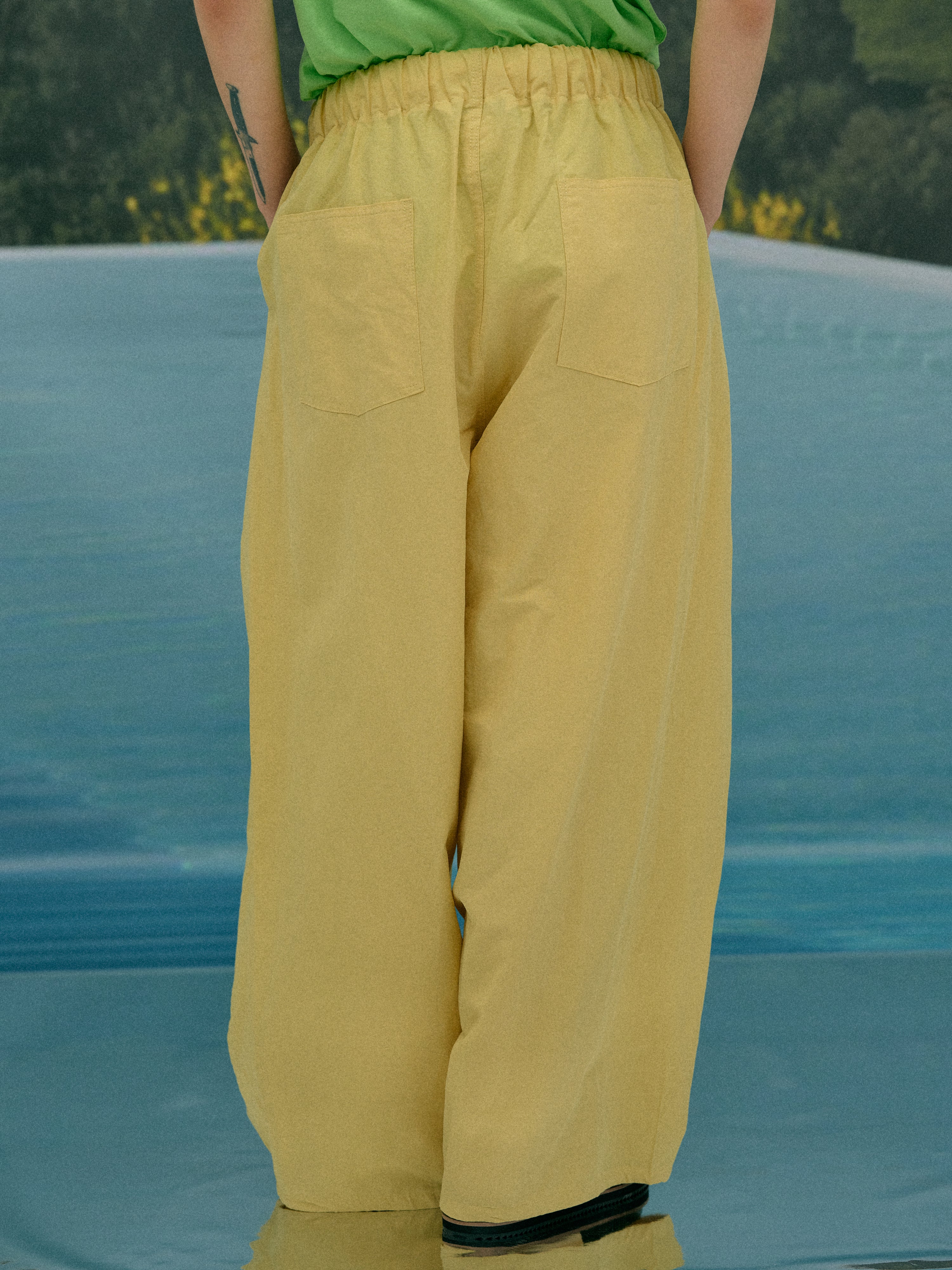 Wide Balloon Pants, Mustard