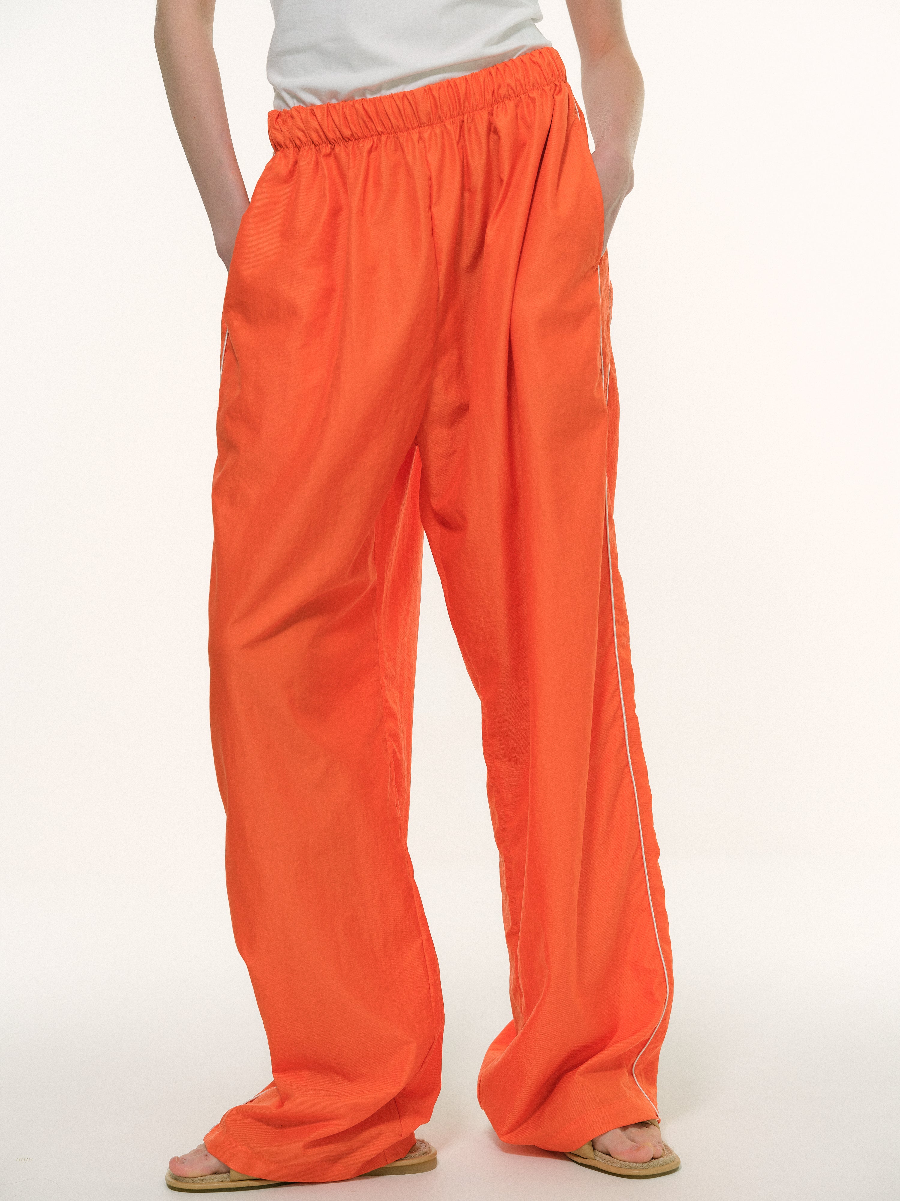 Loose Track Pants, Neon Orange – SourceUnknown