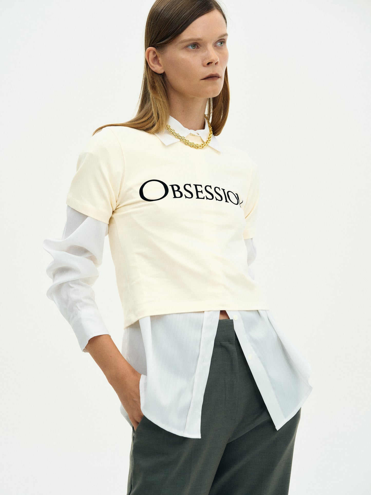 'Obsession' Baby T-shirt, Cream