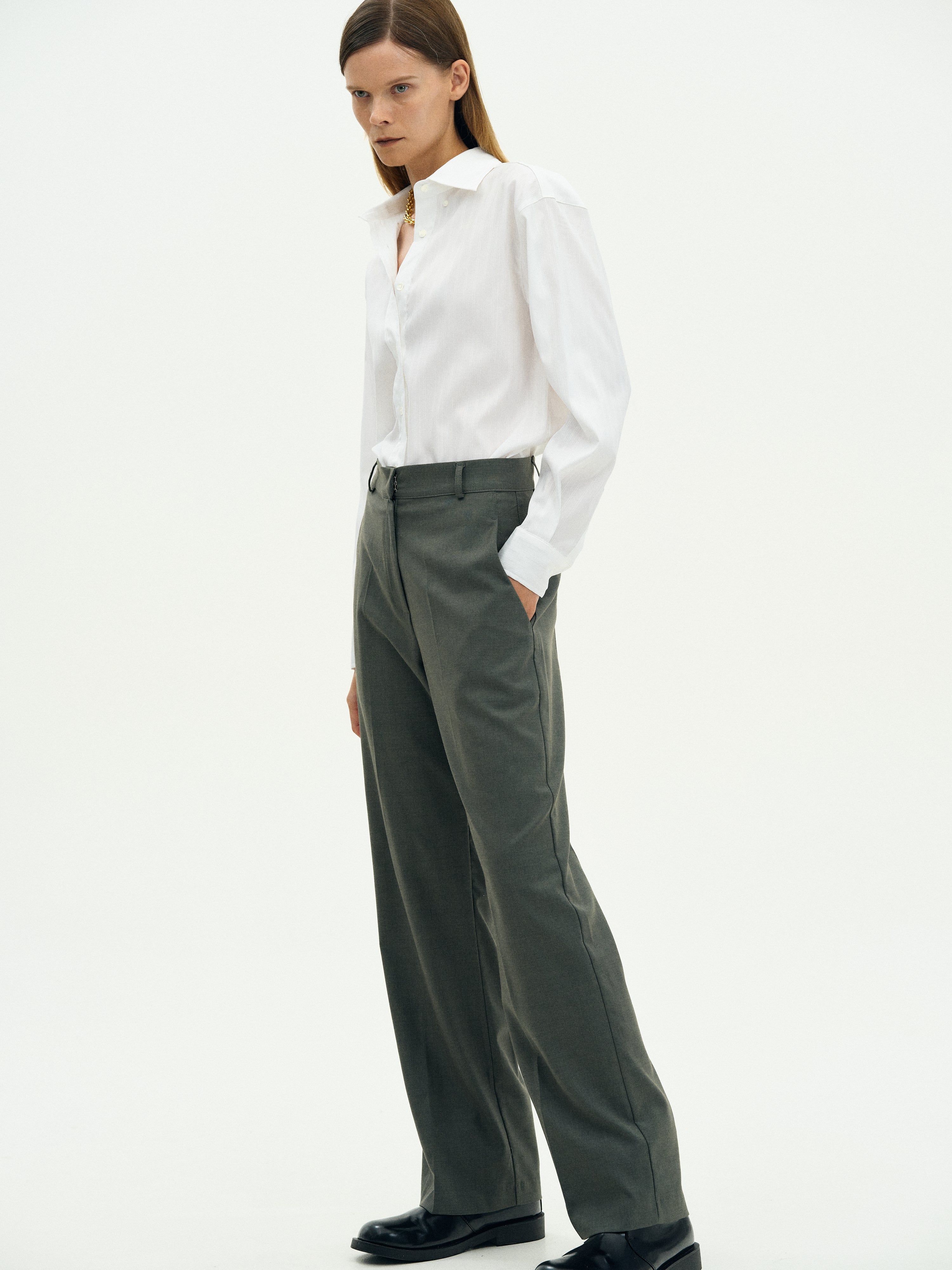 Suit Women trouser suit Trousers with pleats on the front and back   jershovadresscom