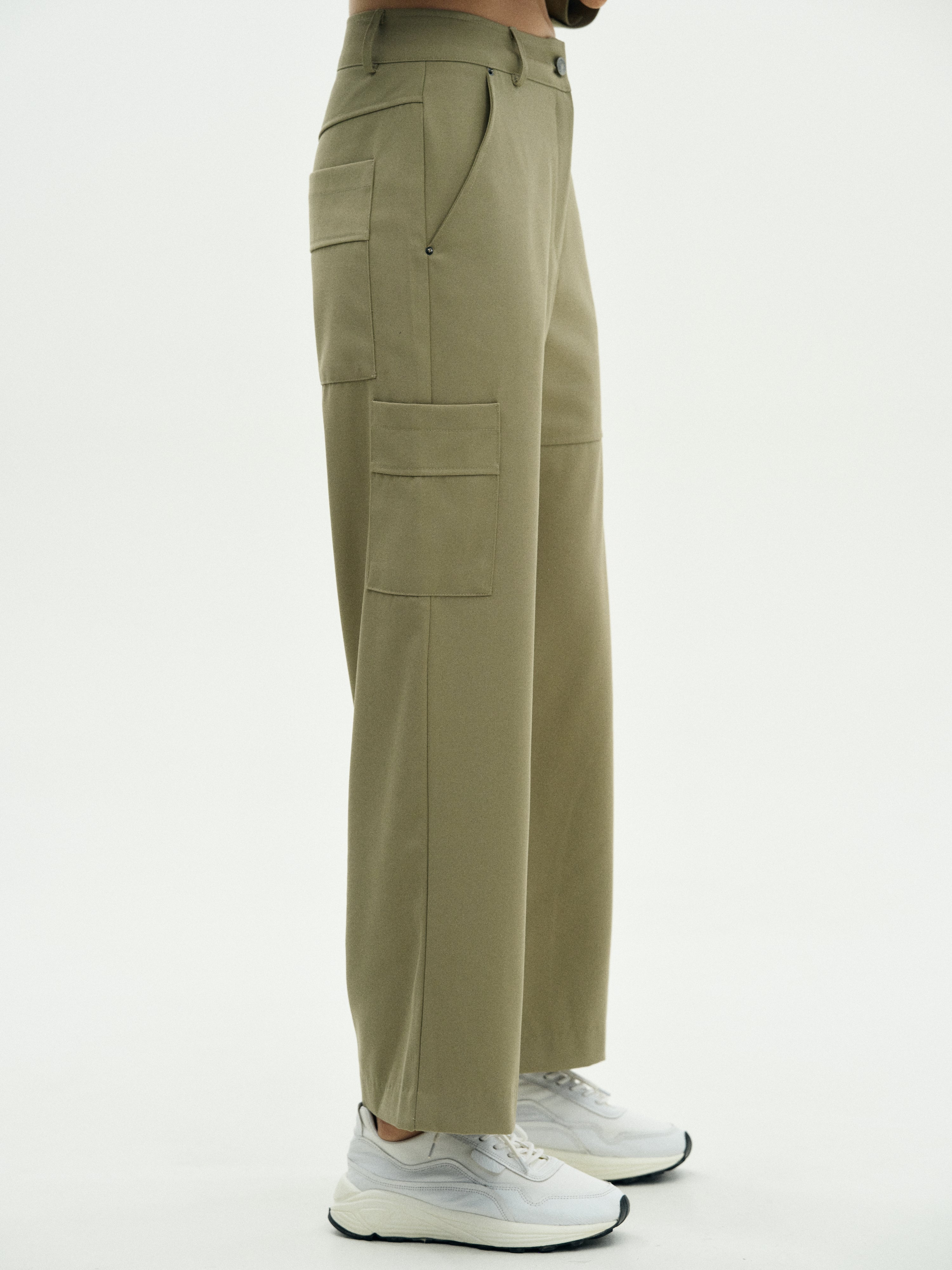 Cargo Suit Pants, Sage