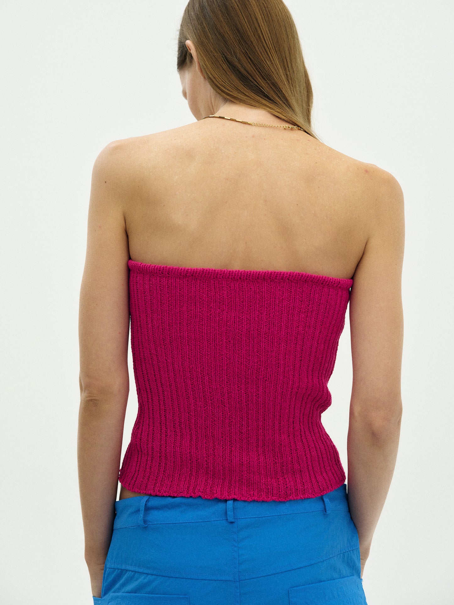 Paper Knit Camisole, Berry