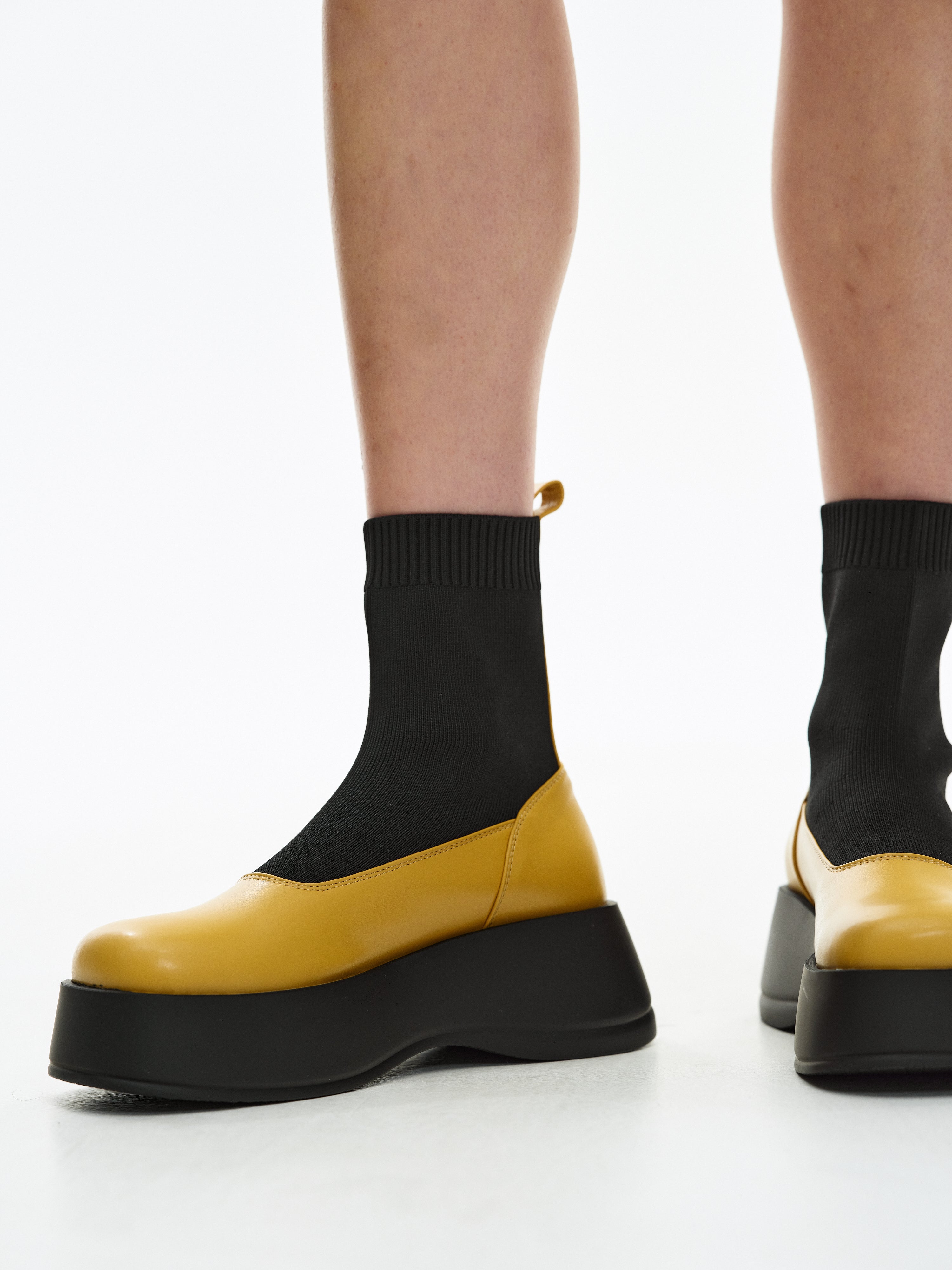 Mustard 2024 sock boots