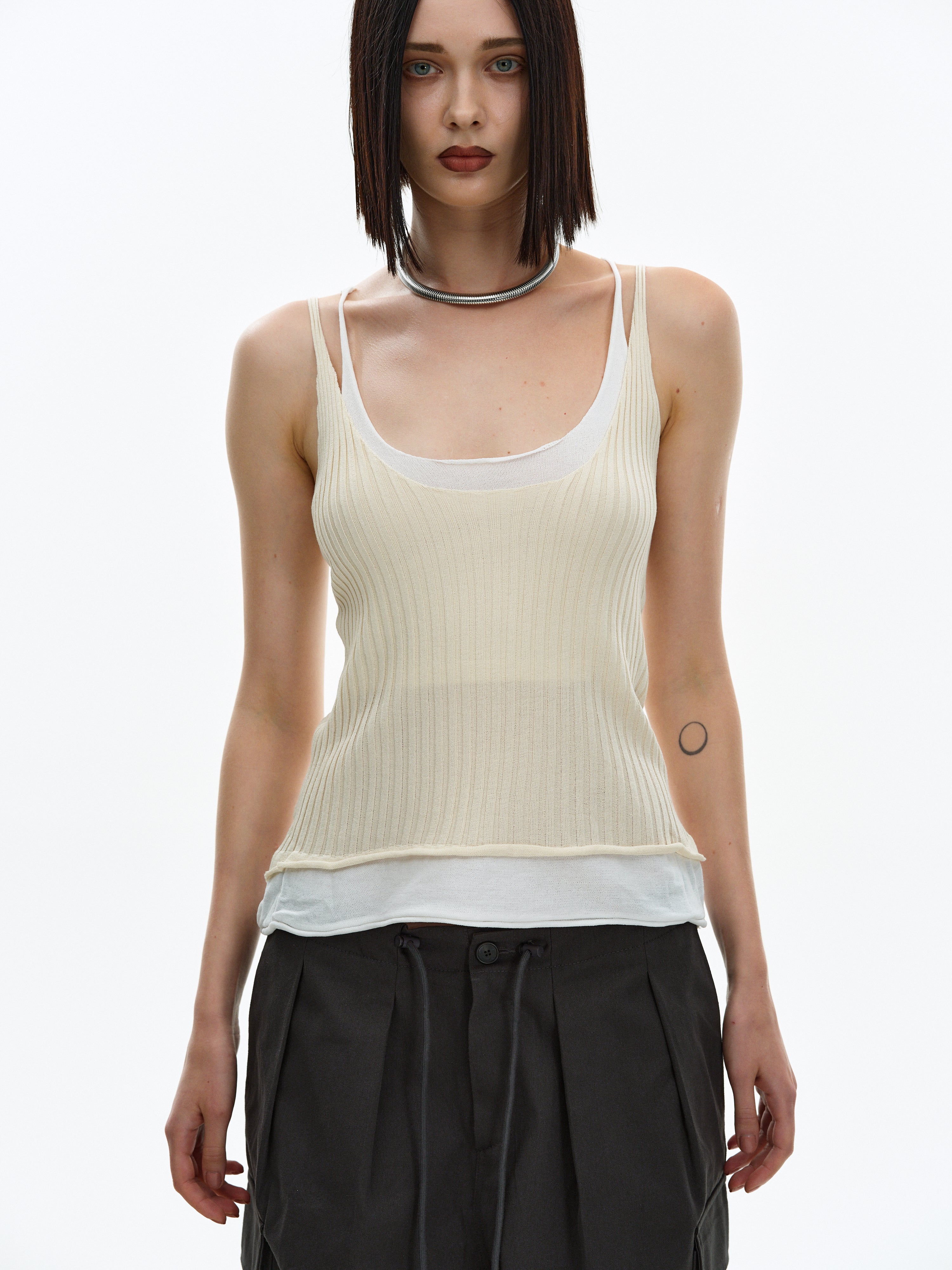 【banal chic bizarre】LAYERED TANKTOP 425T banal chic bizarre】LAYERED TANKTOP 425T