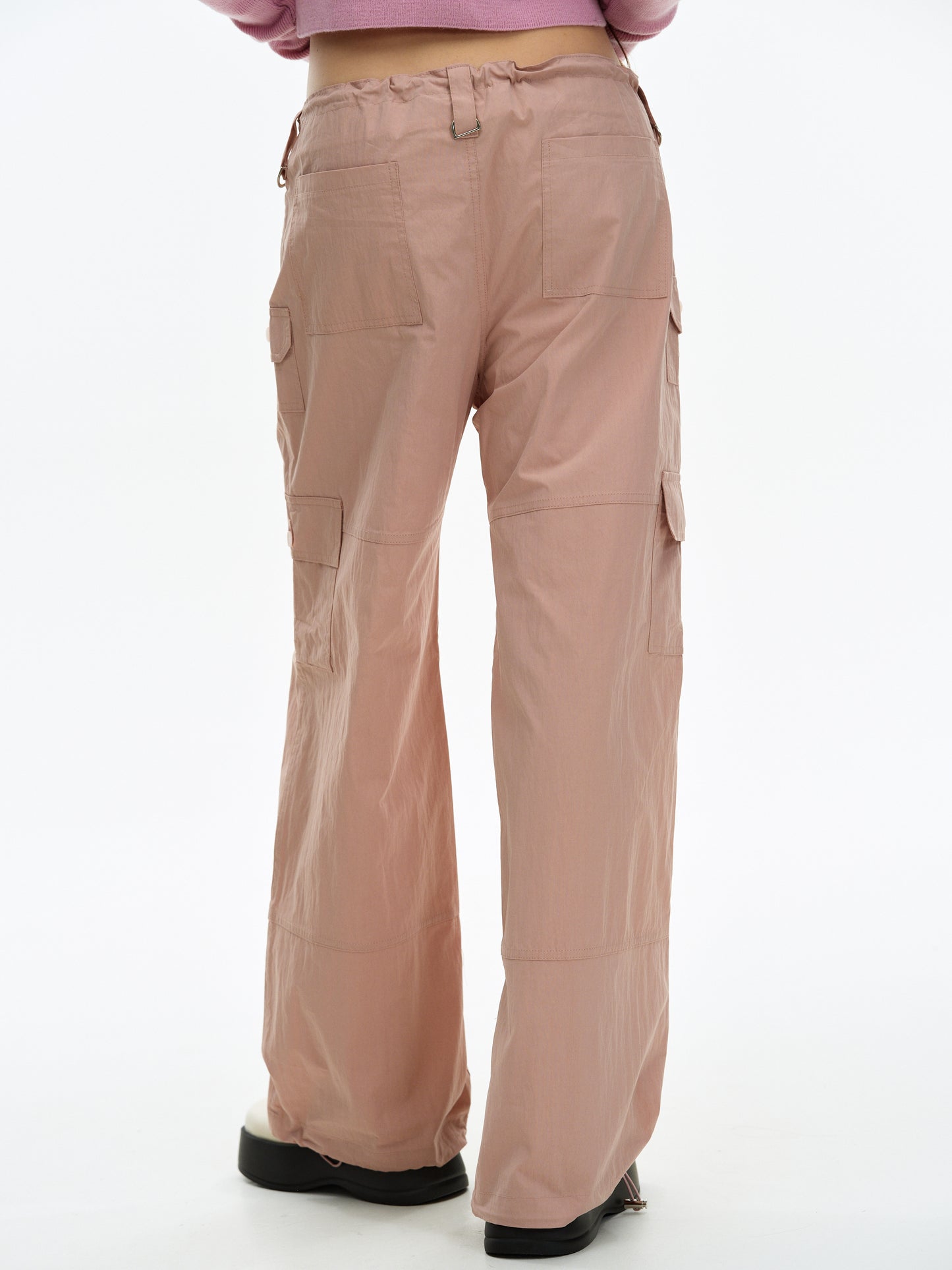 Parachute Cargo Trousers, Dusty Pink