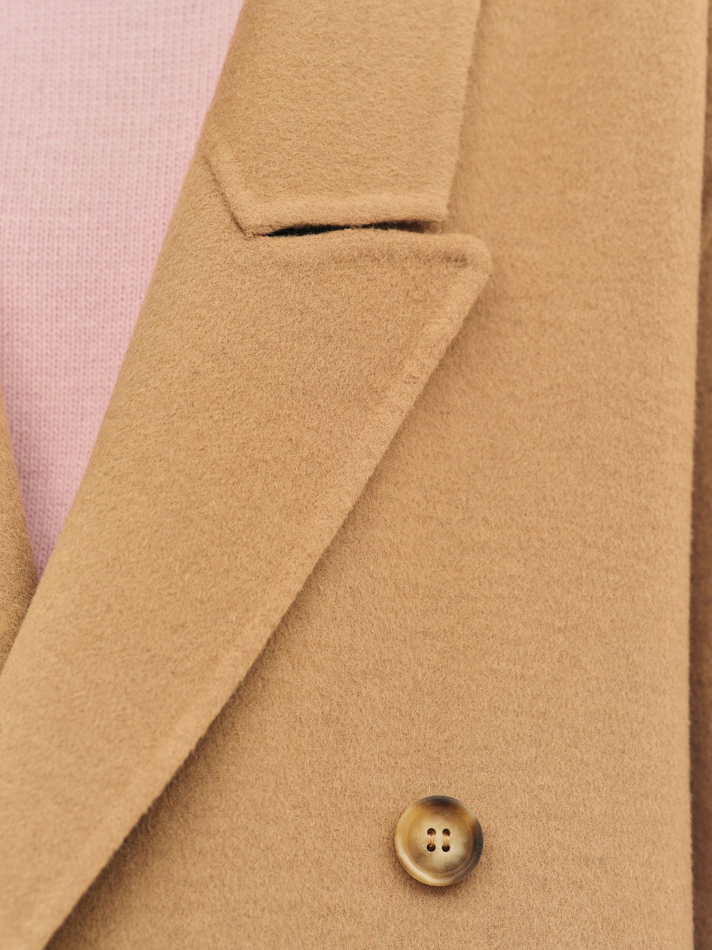 Padded Shoulder Maxi Coat, Camel
