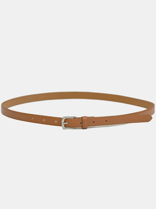 Thin Leather Belt, Camel